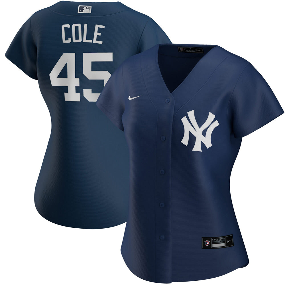 Women's New York Yankees Gerrit Cole Alternate Player Navy Jersey - vstockx
