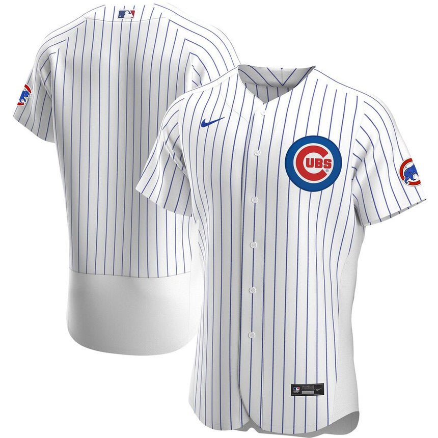 Men's Chicago Cubs White Home Authentic Official Team Jersey - vstockx