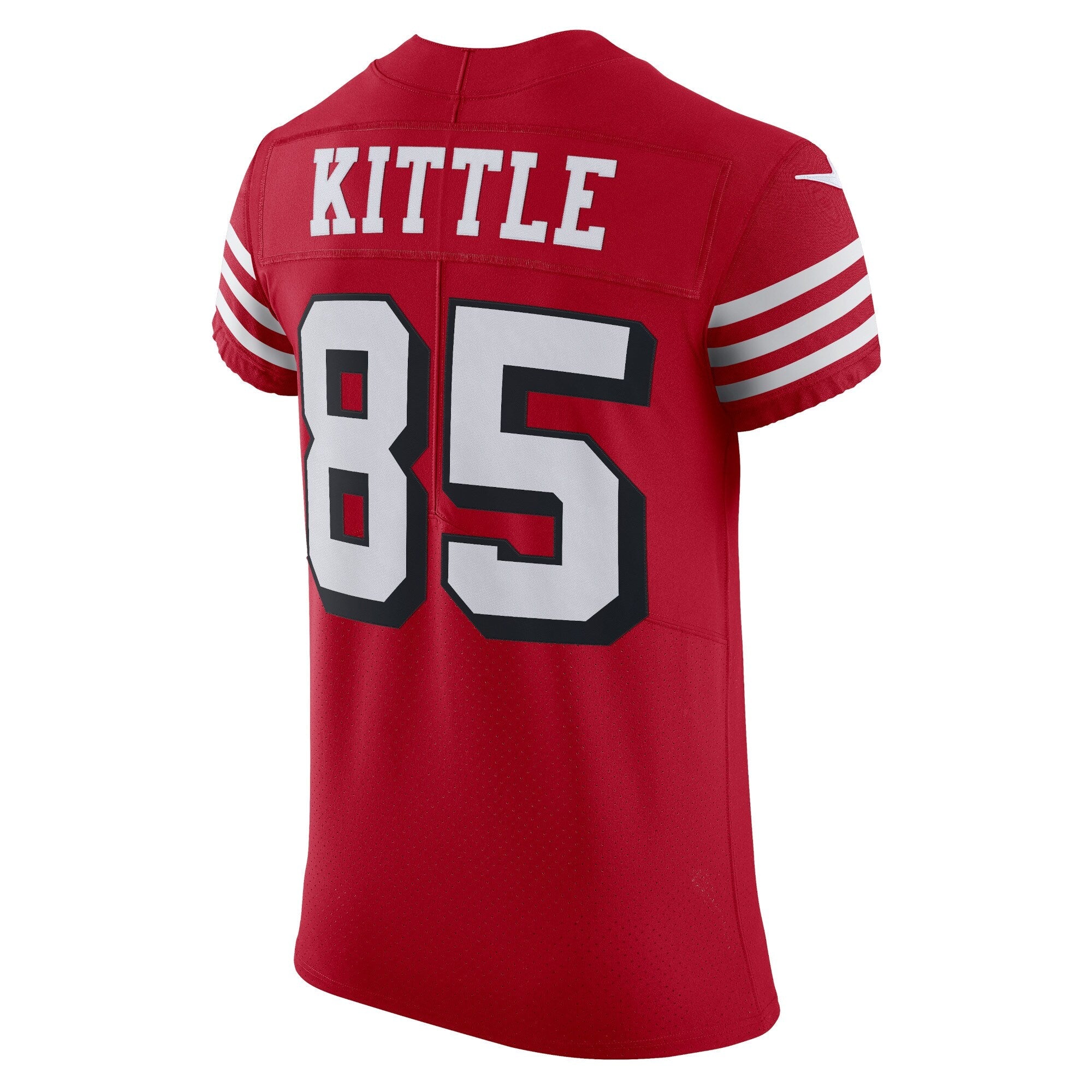 Men's Nike George Kittle Scarlet San Francisco 49ers Alternate Vapor Elite Jersey - vstockx