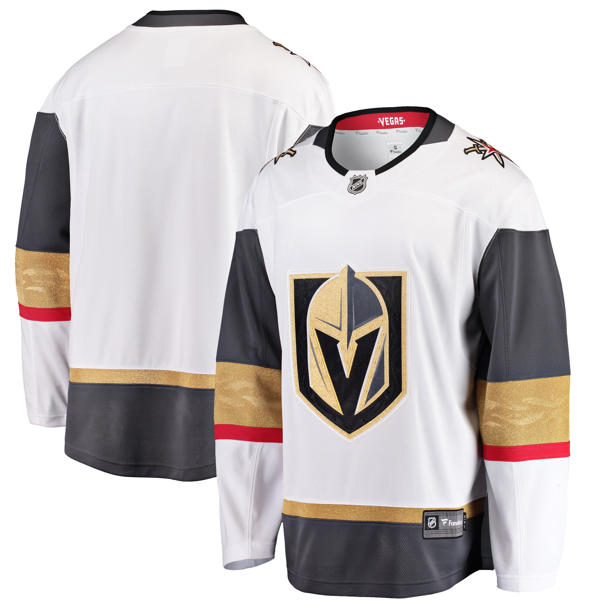 Vegas Golden Knights Fanatics Branded Breakaway Away Jersey - White - vstockx