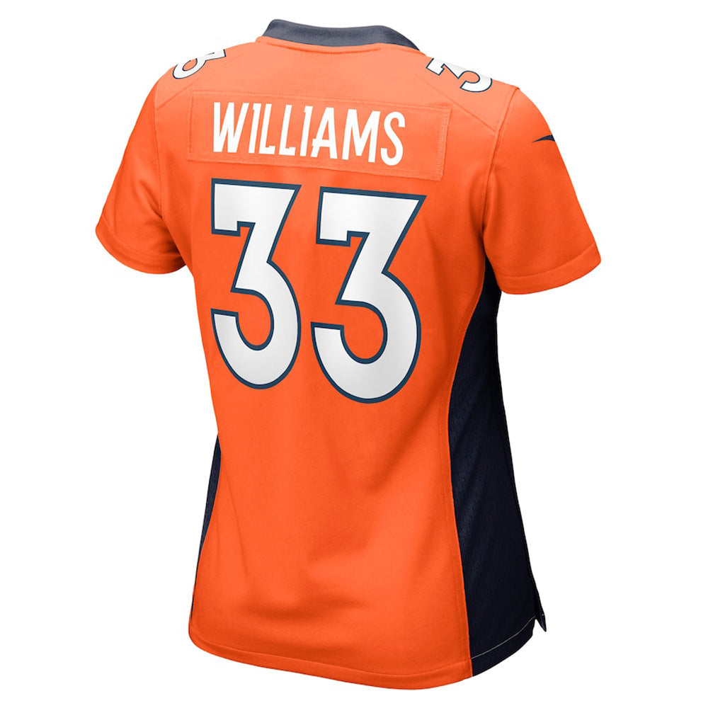 Women's Denver Broncos Javonte Williams Game Jersey - Orange - vstockx
