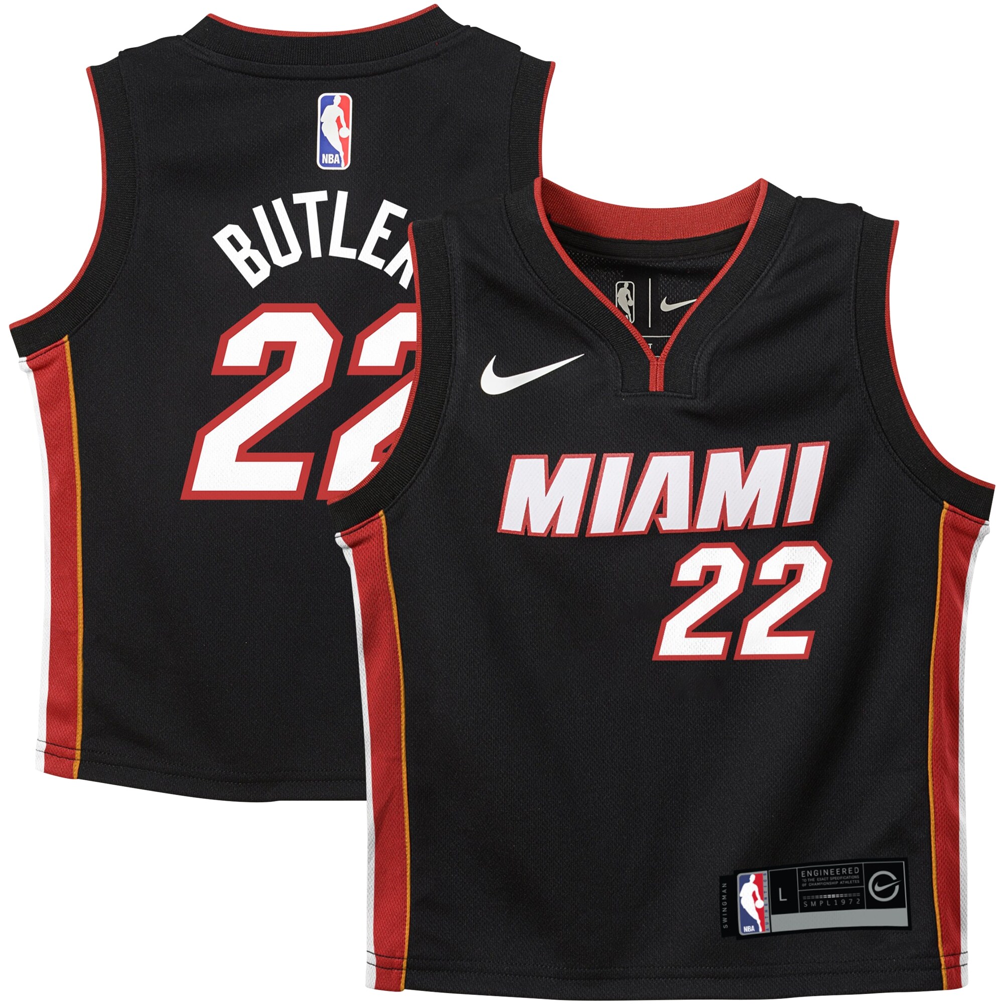 Jimmy Butler Miami Heat Nike Toddler Swingman Player Jersey - Icon Edition - Black - vstockx