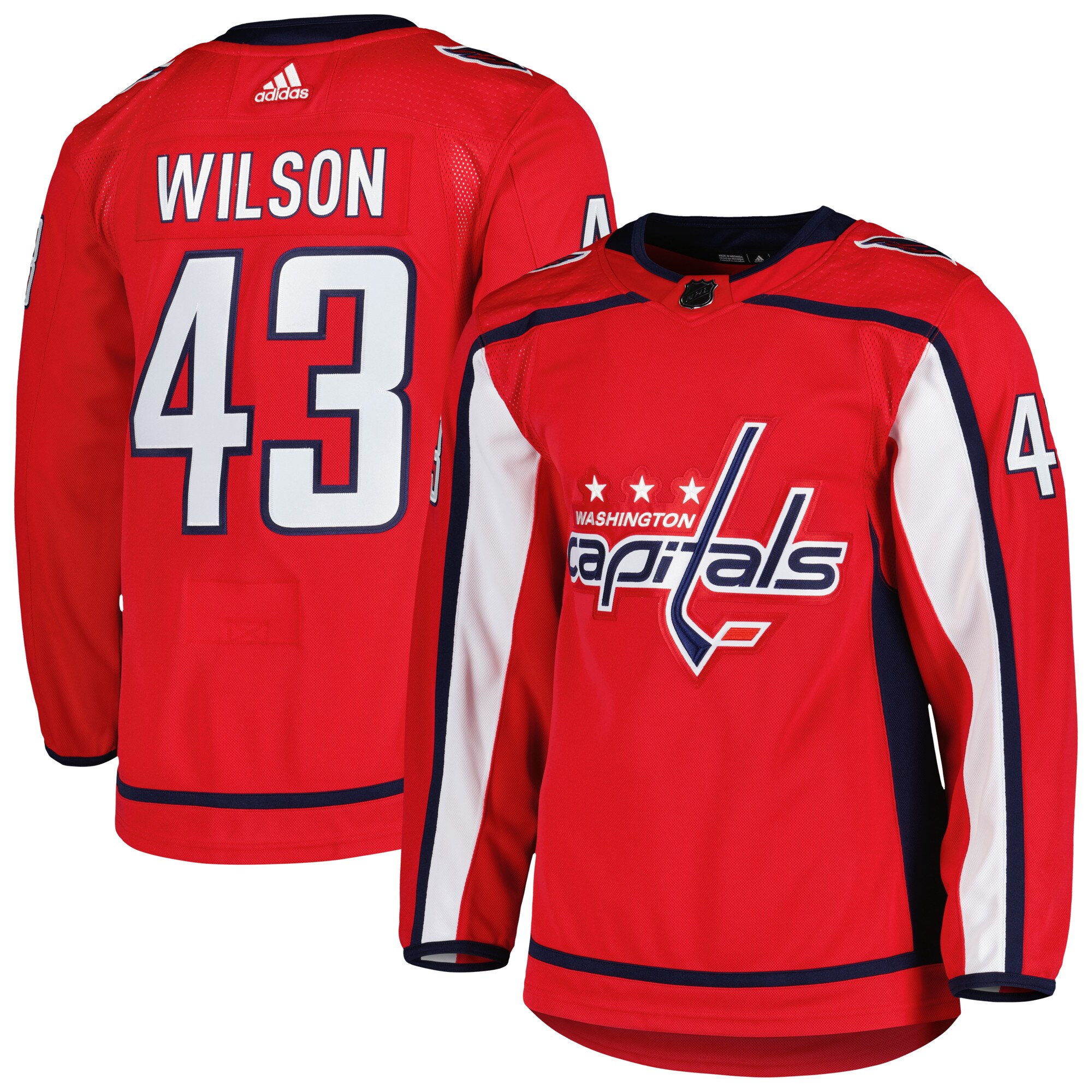 Tom Wilson Washington Capitals adidas Primegreen Authentic Pro Player Jersey - Red - vstockx