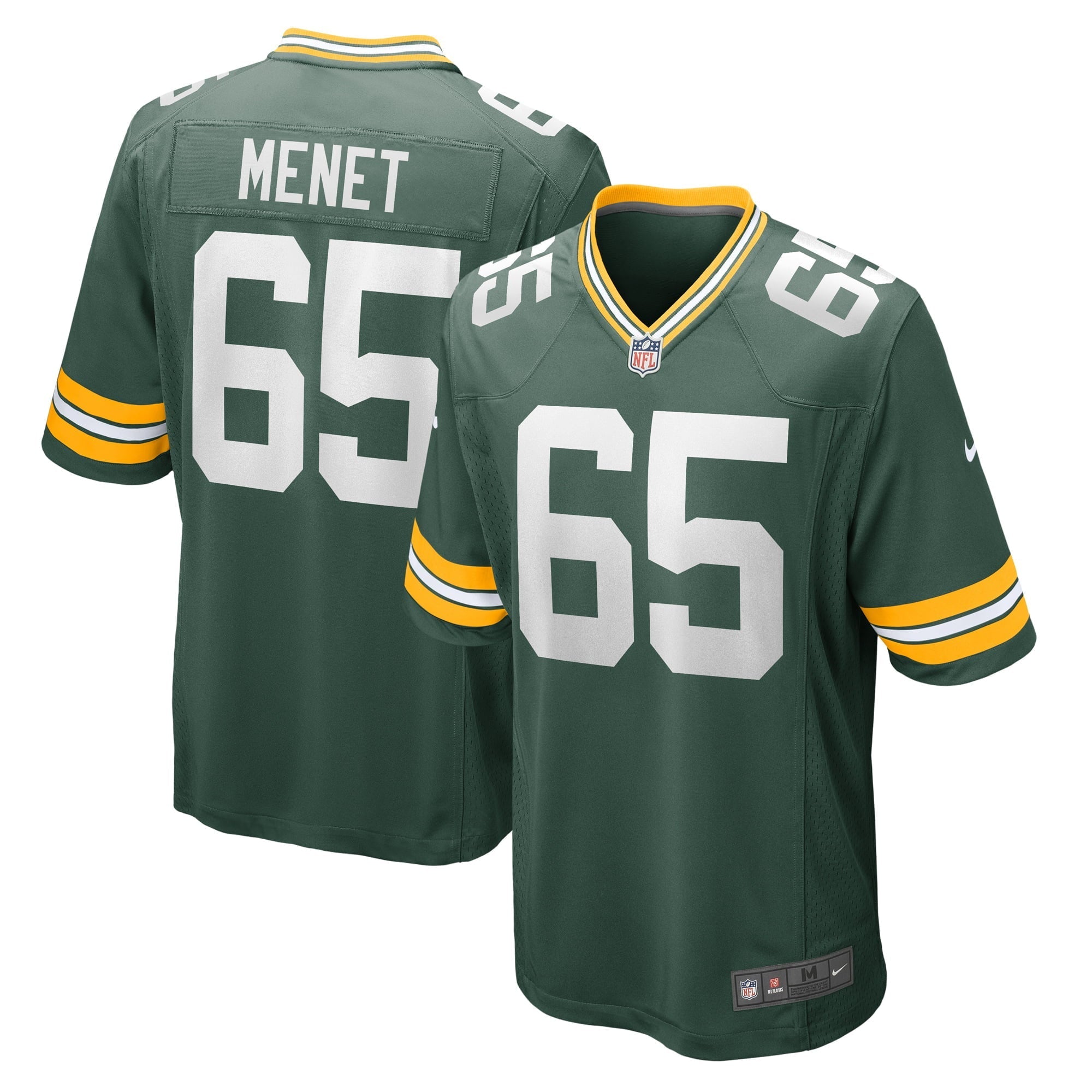 Men's Nike Michal Menet Green Green Bay Packers Home Game Player Jersey - vstockx