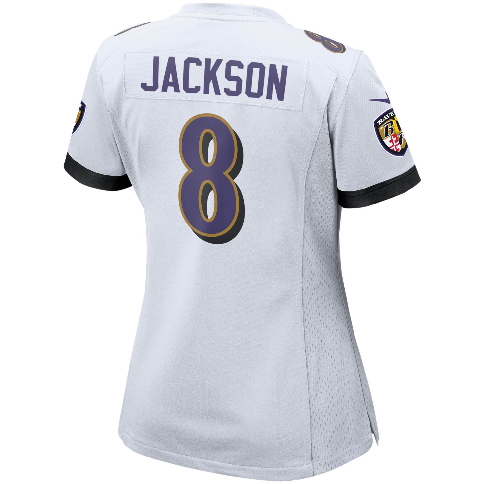 Women's Nike Lamar Jackson White Baltimore Ravens Game Jersey - vstockx