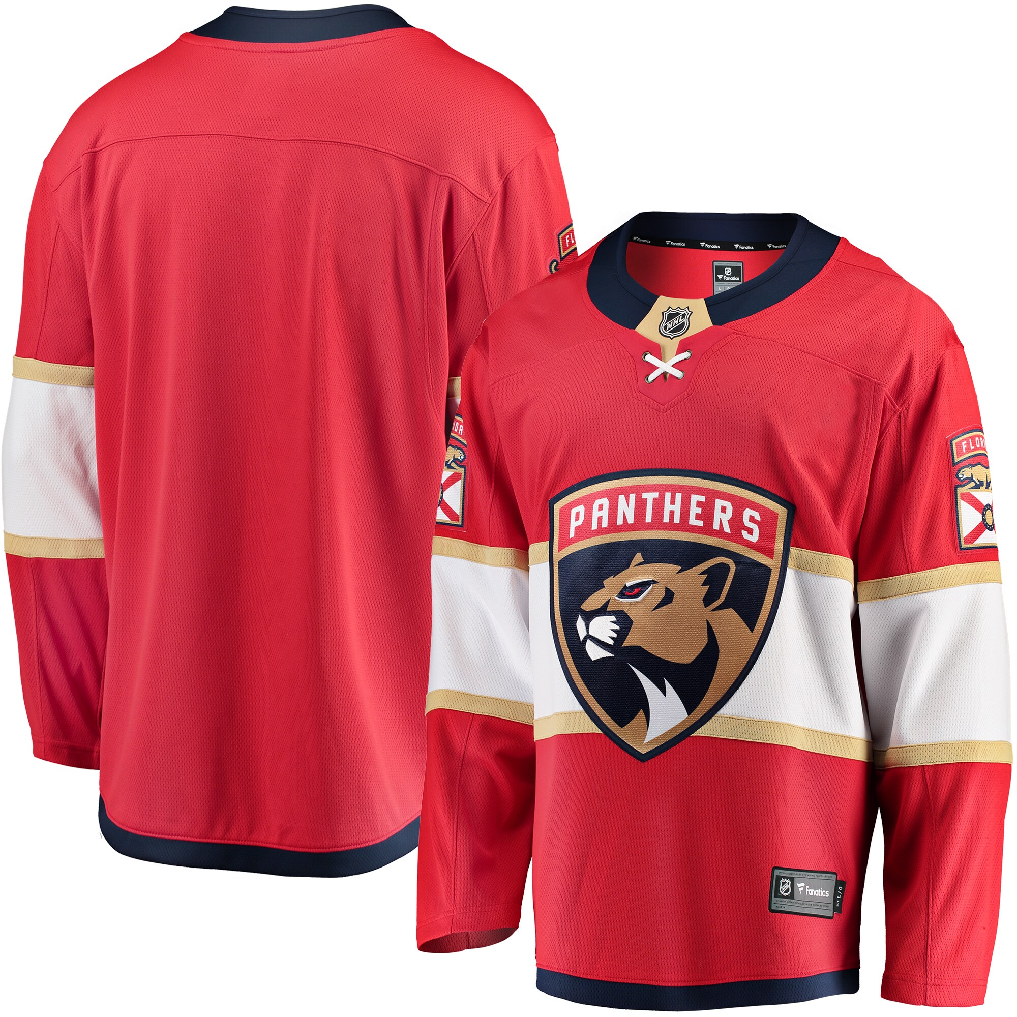 Florida Panthers Fanatics Branded Breakaway Home Jersey - Red - vstockx