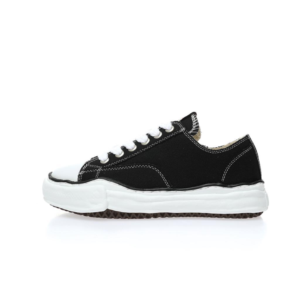 Maison Mihara Yasuhiro Hank OG Sole Canvas Low Black - vstockx