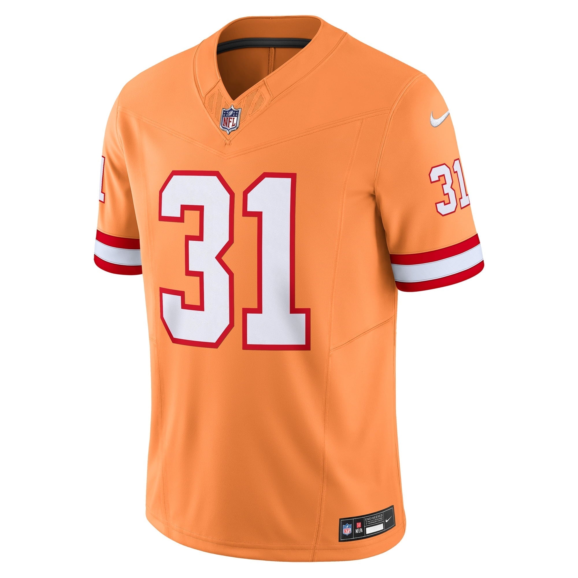 Men's Nike Antoine Winfield Jr. Orange Tampa Bay Buccaneers Throwback Vapor F.U.S.E. Limited Jersey - vstockx