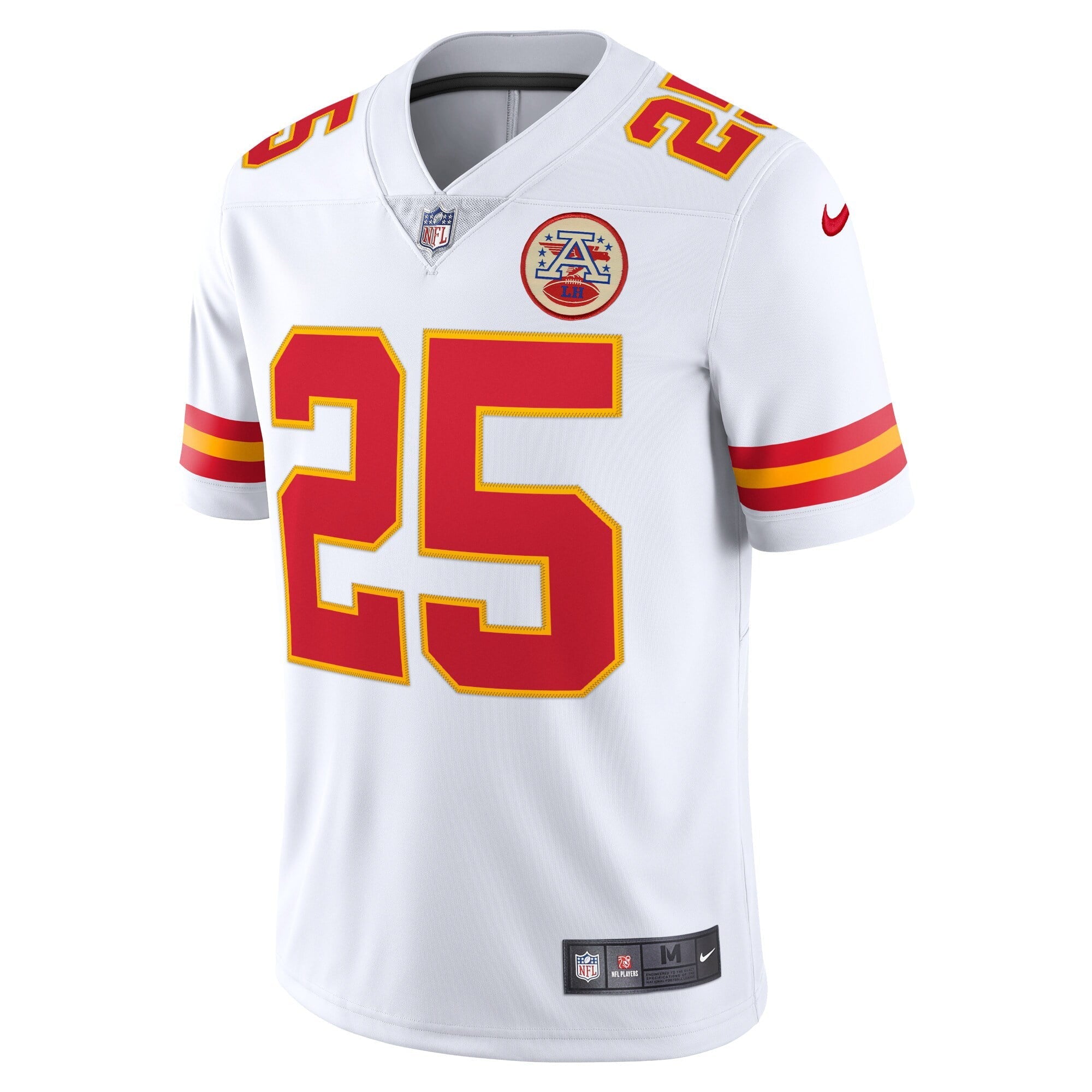 Men's Nike Clyde Edwards-Helaire White Kansas City Chiefs Vapor Limited Jersey - vstockx