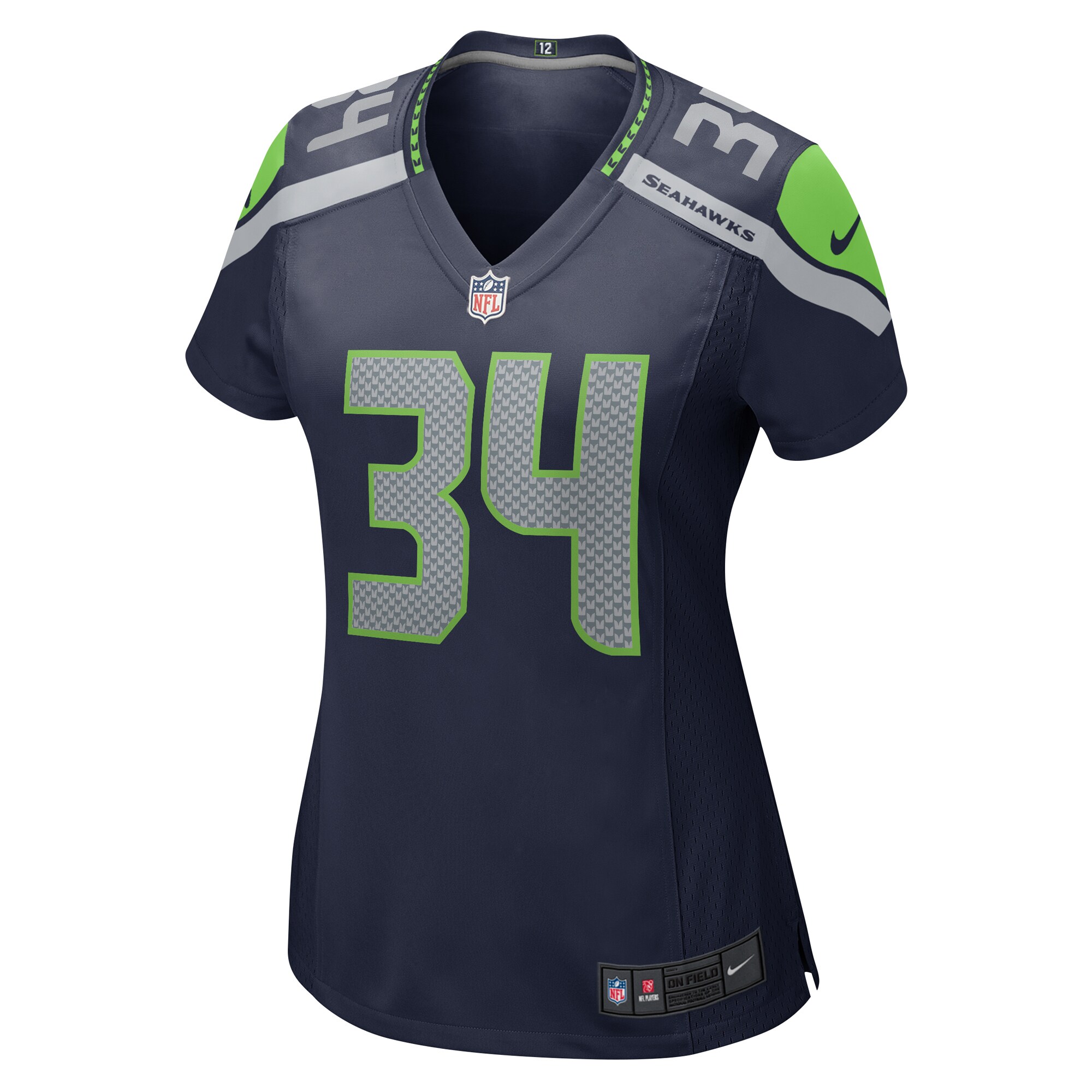Brady Breeze Seattle Seahawks Nike Women's Team Game Jersey - College Navy - vstockx