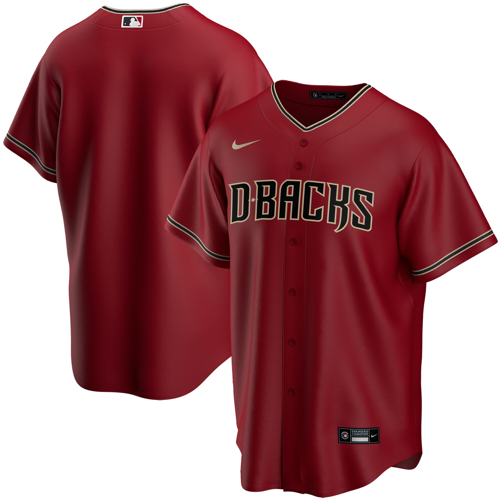 Arizona Diamondbacks Nike Youth Alternate Replica Team Jersey - Red - vstockx