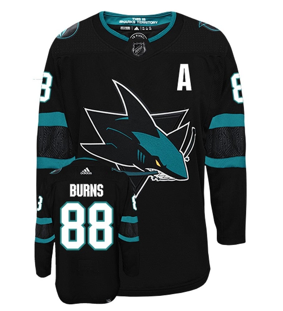 Brent Burns San Jose Sharks Adidas Primegreen Authentic NHL Hockey Jersey - vstockx