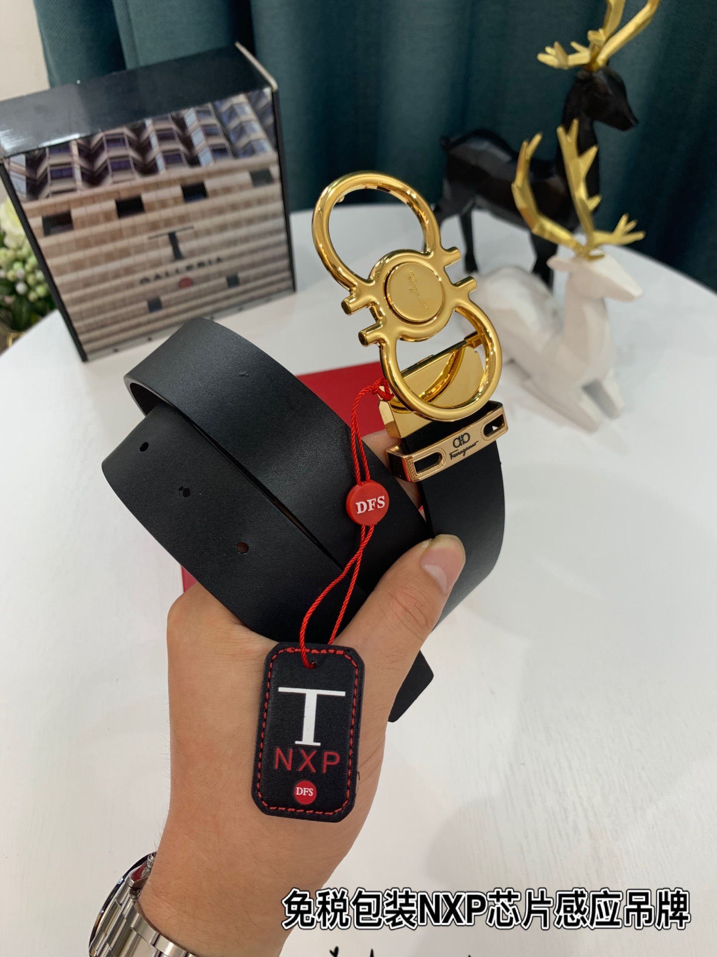 Streetwear Belt Ferragamo 319196 size:3.5cm - vstockx