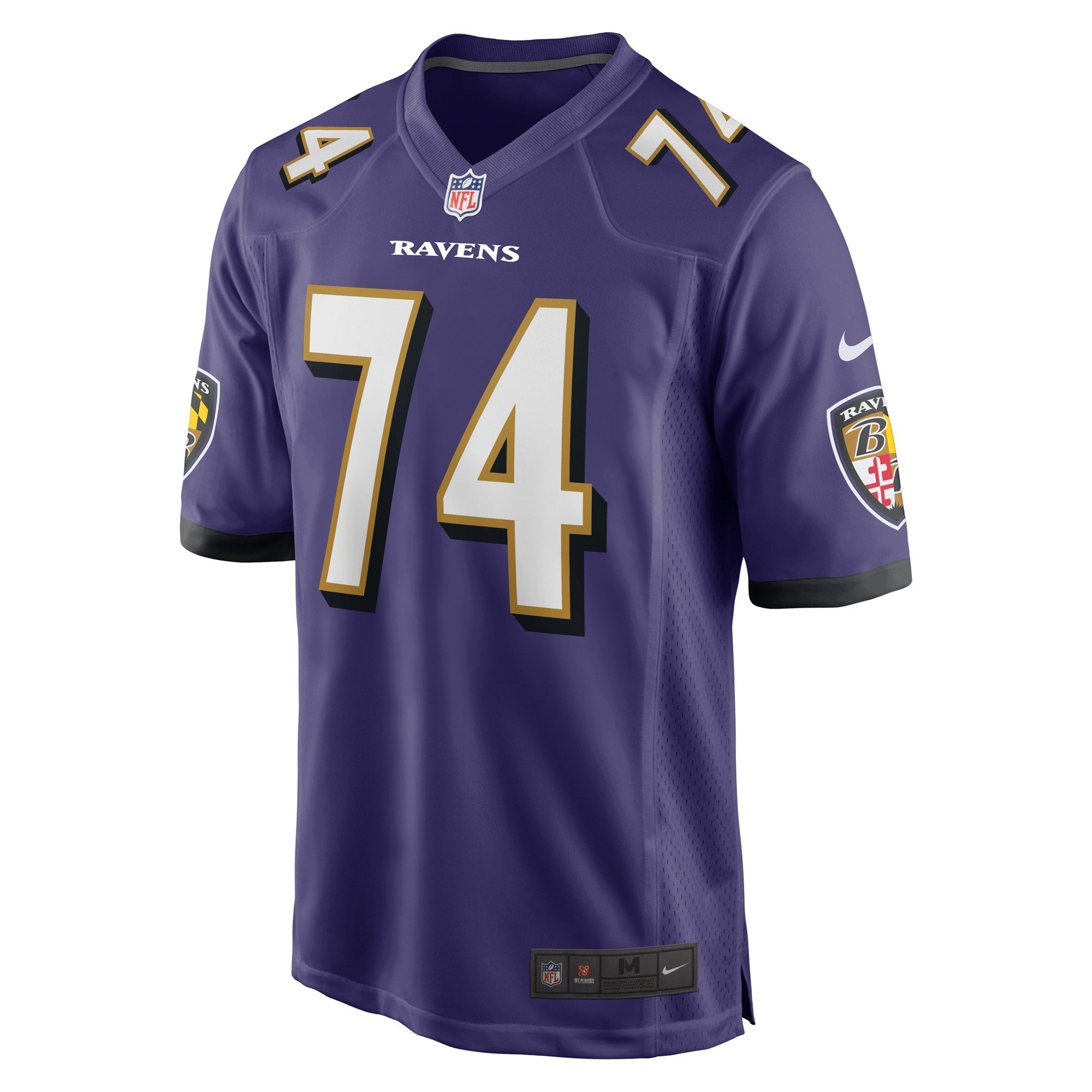 Men's Nike David Sharpe Purple Baltimore Ravens Game Player Jersey - vstockx