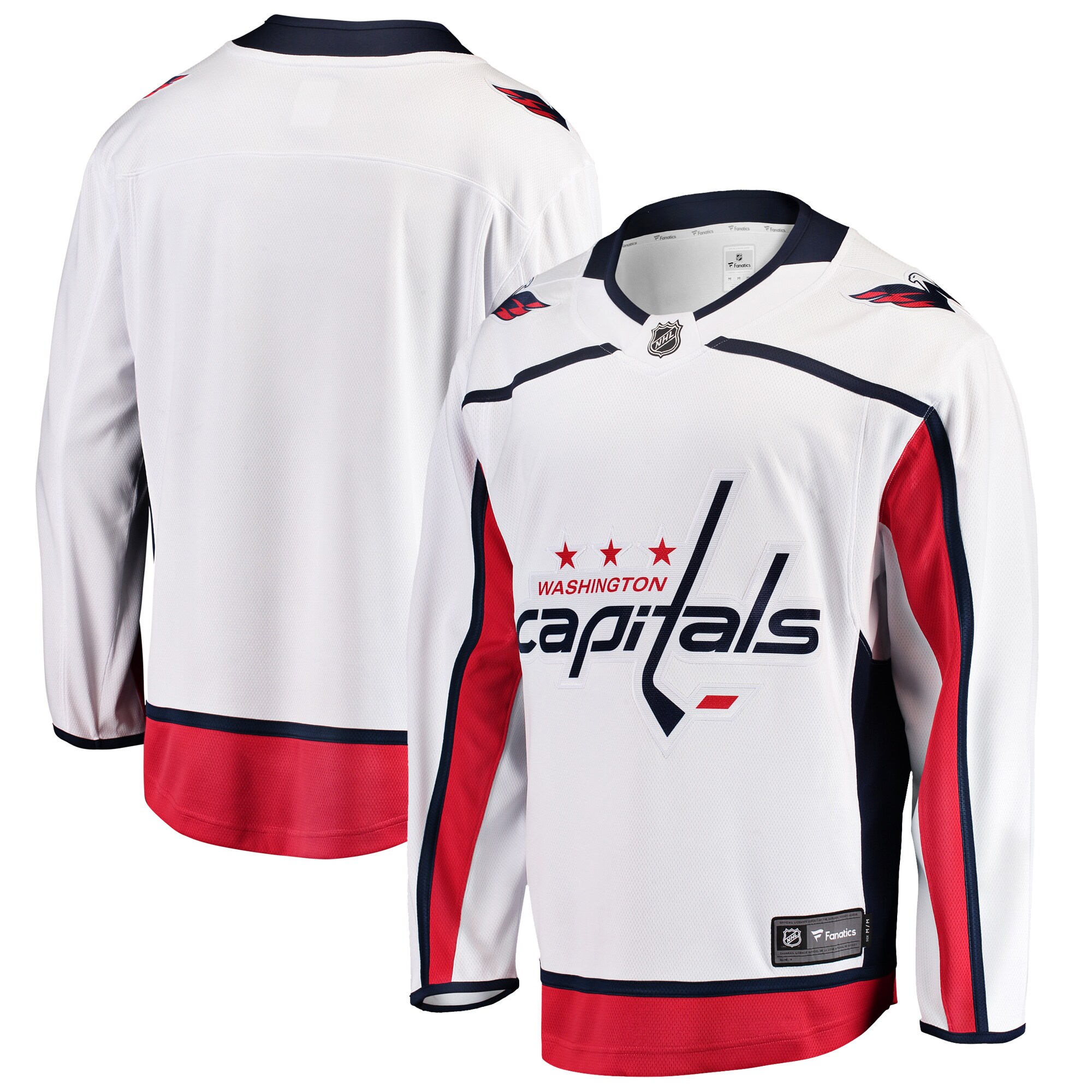 Washington Capitals Fanatics Branded Breakaway Away Jersey - White - vstockx