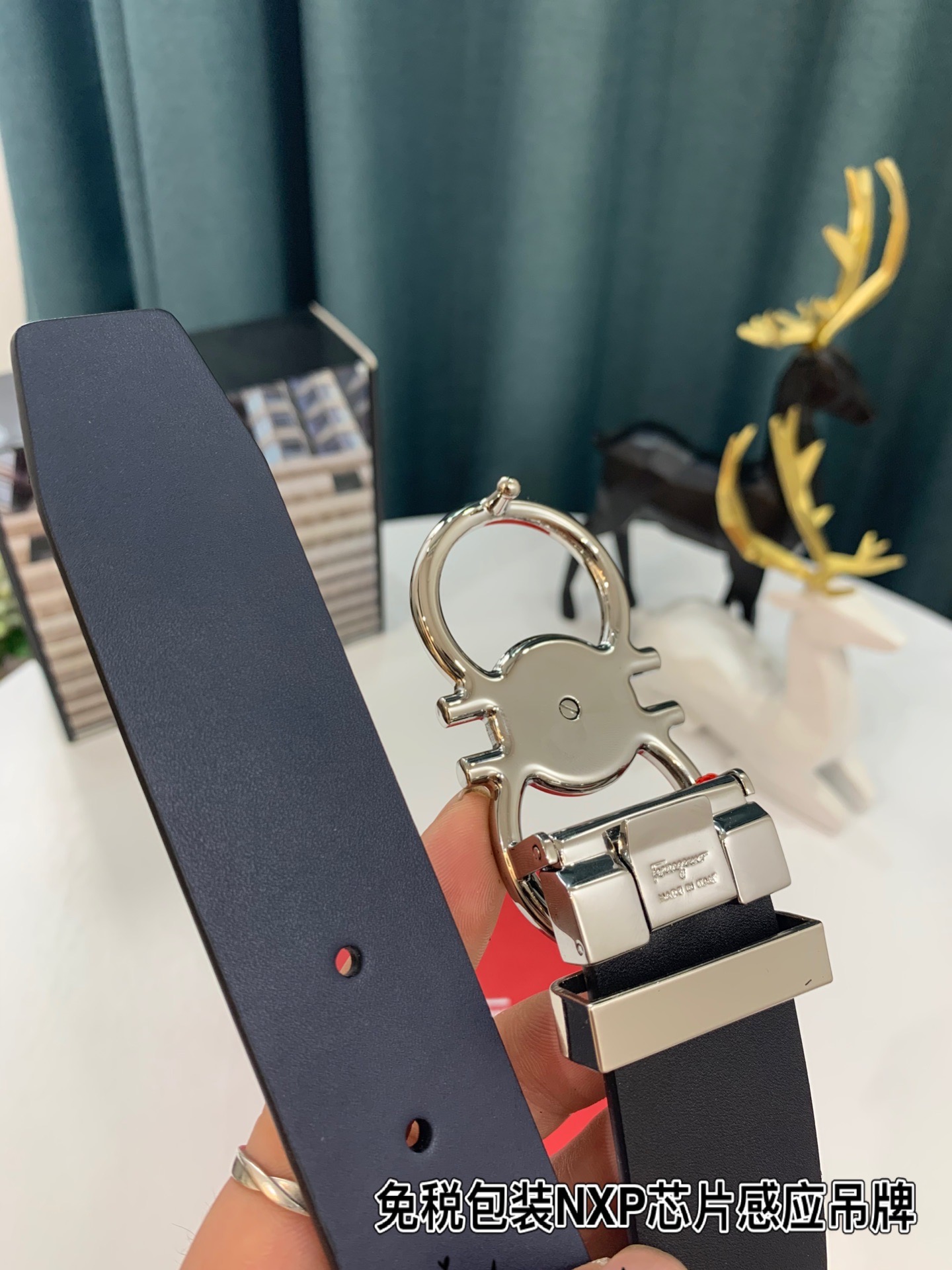 Streetwear Belt Ferragamo 319195 size:3.5cm - vstockx
