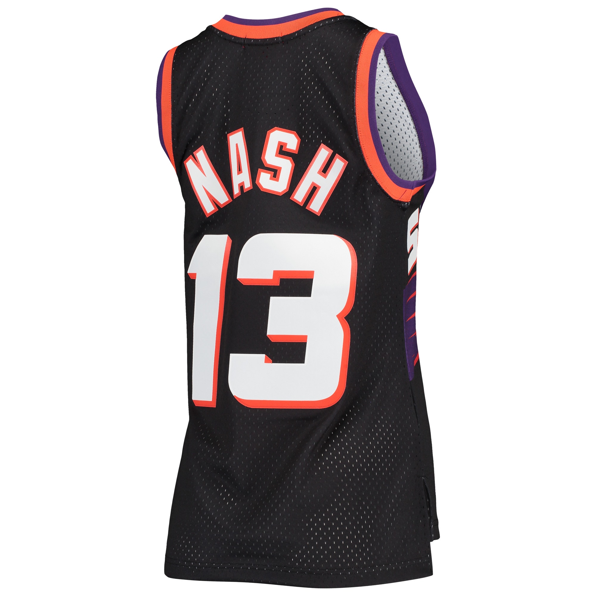 Steve Nash Phoenix Suns Mitchell & Ness Women's Hardwood Classics Swingman Jersey - Black - vstockx