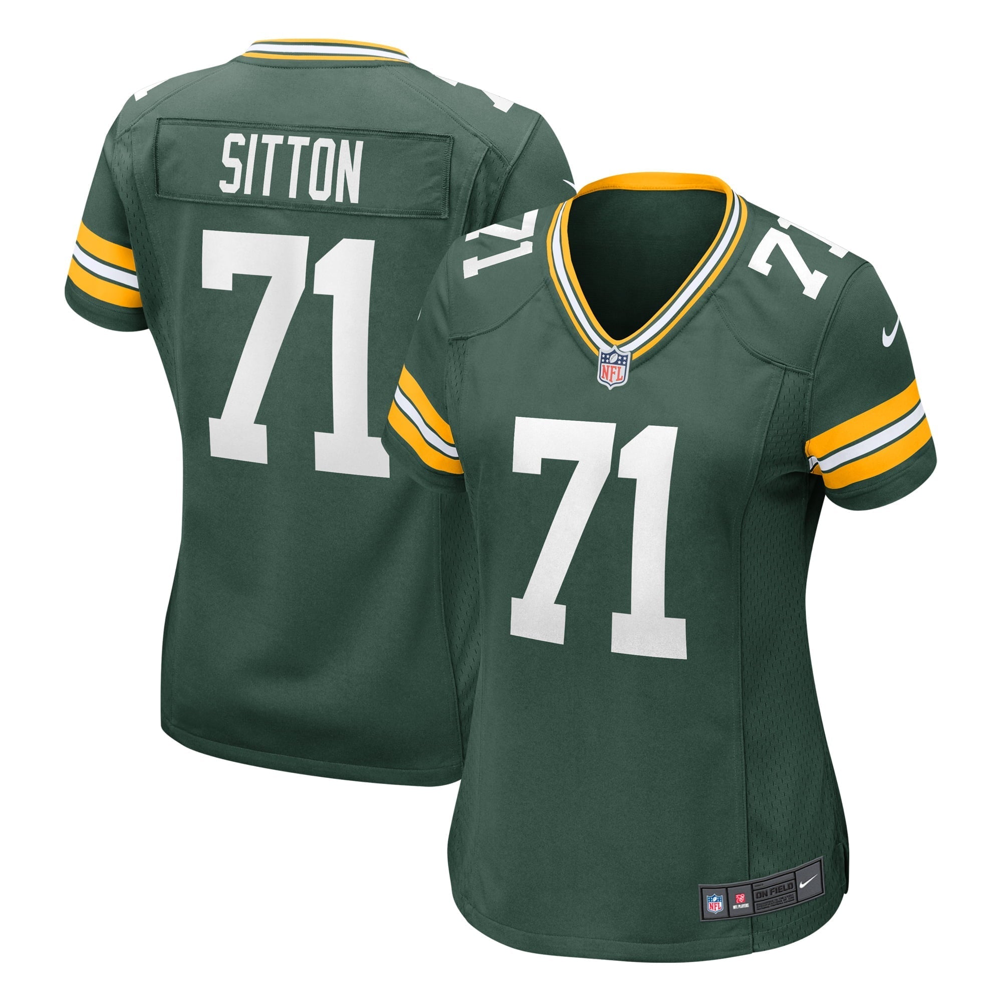 Women's Nike Josh Sitton Green Green Bay Packers Retired Game Jersey - vstockx