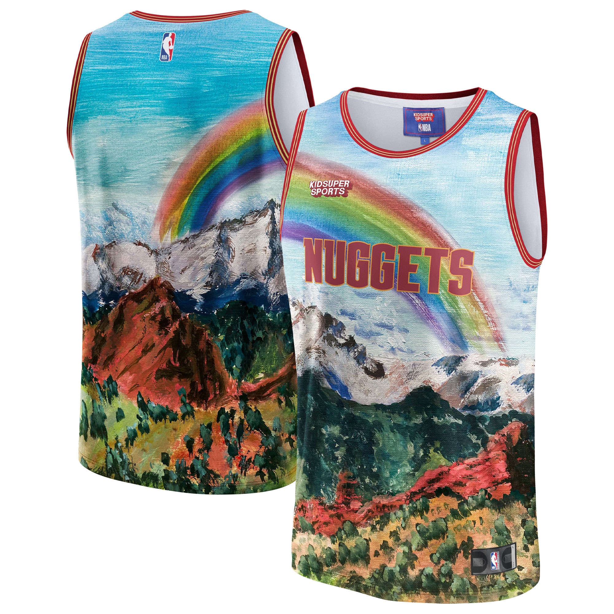 Denver Nuggets NBA & KidSuper Studios by Fanatics Unisex Hometown Jersey - Blue - vstockx