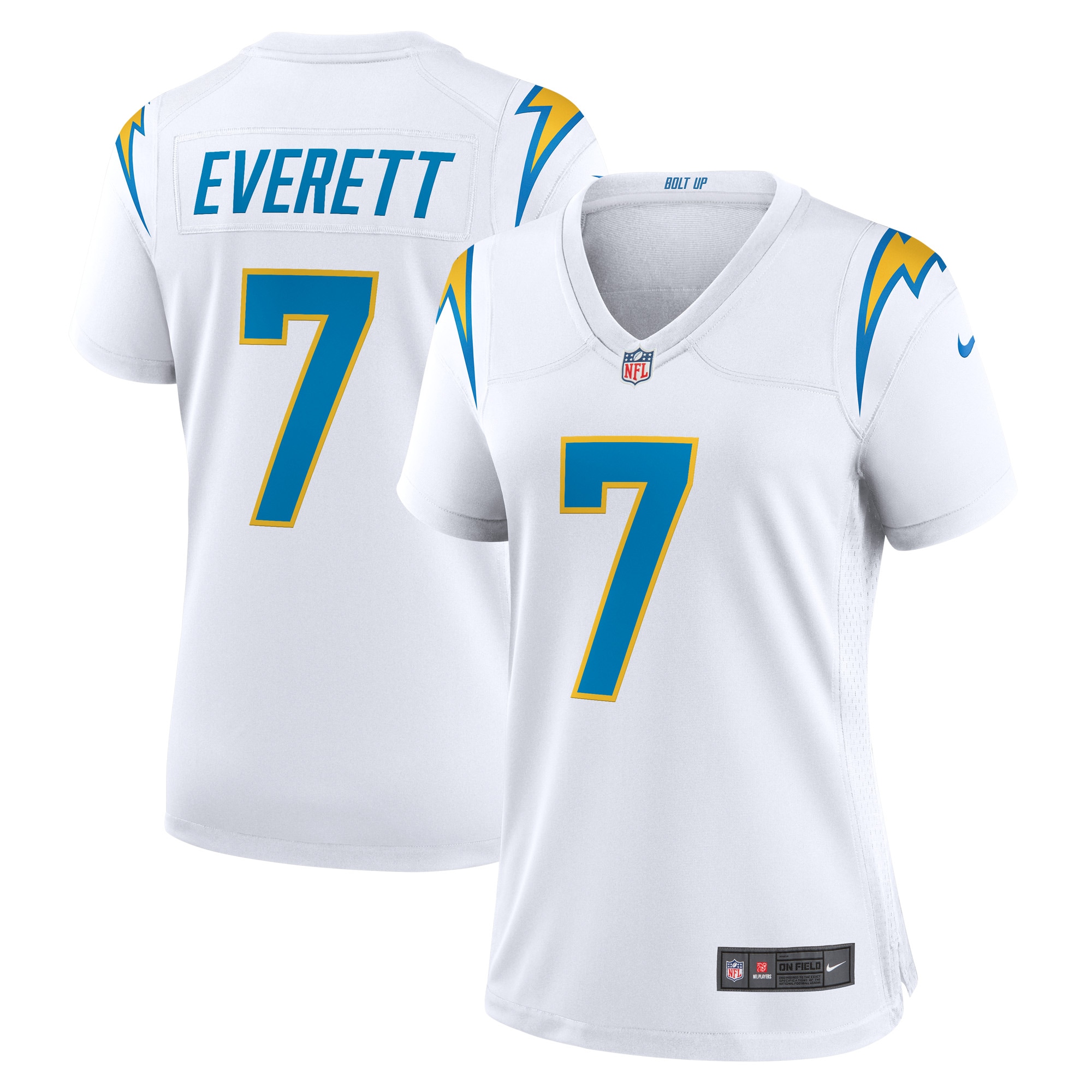 Gerald Everett Los Angeles Chargers Nike Women's Game Player Jersey - White - vstockx