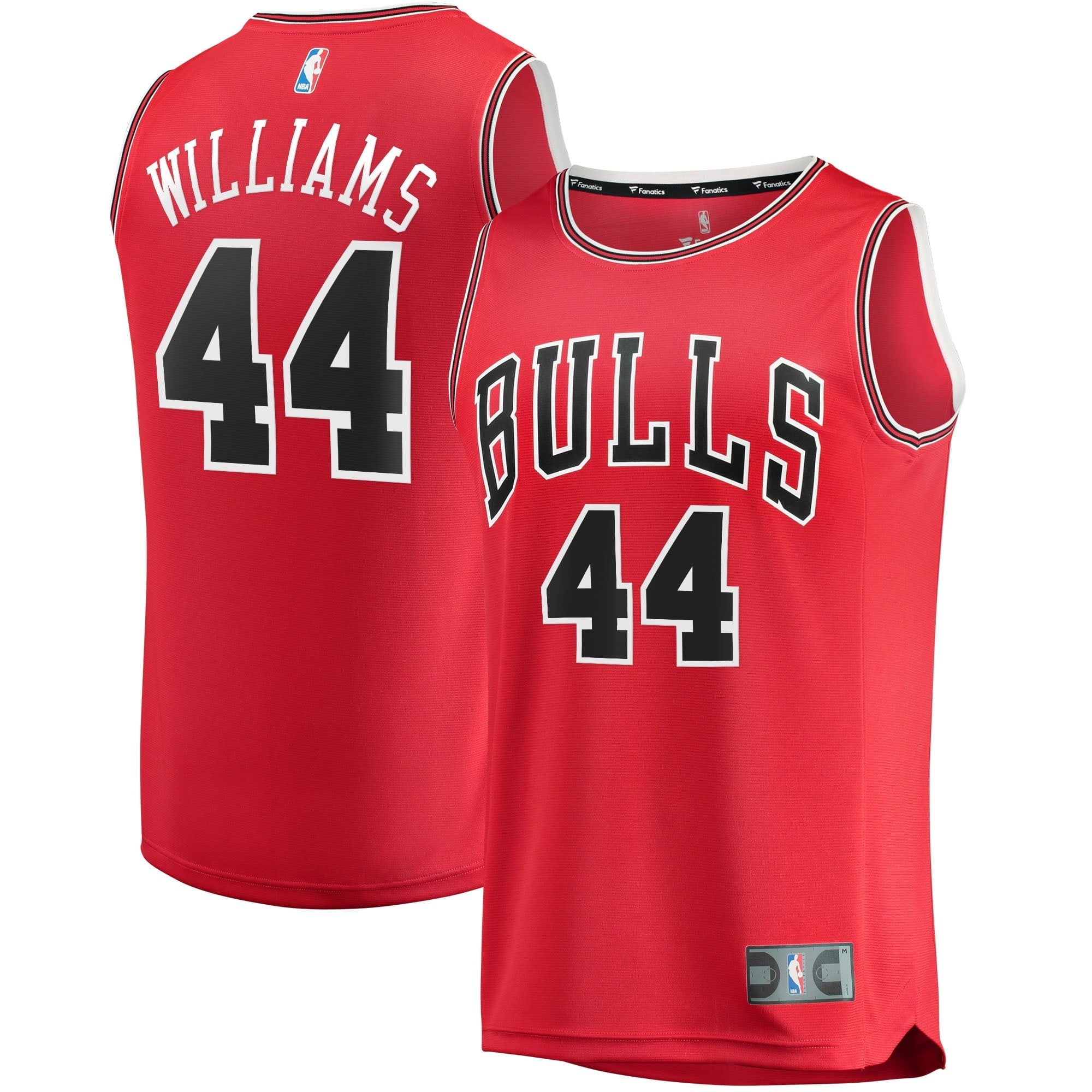 Men's Fanatics Branded Patrick Williams Red Chicago Bulls 2021/22 Fast Break Replica Jersey - Icon Edition - vstockx