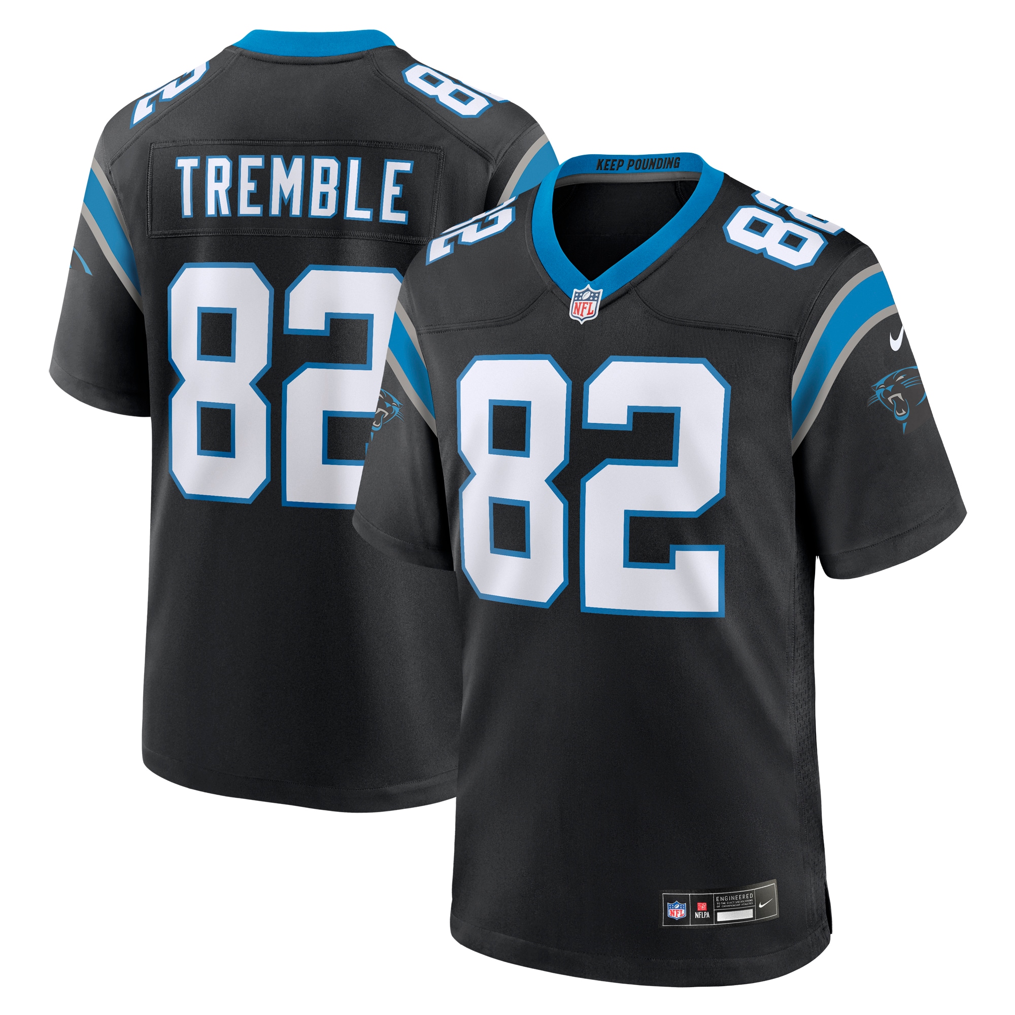 Tommy Tremble Carolina Panthers Nike Team Game Jersey - Black - vstockx