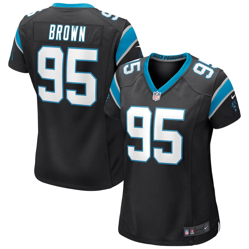 Women's Carolina Panthers Derrick Brown Game Jersey - Black - vstockx