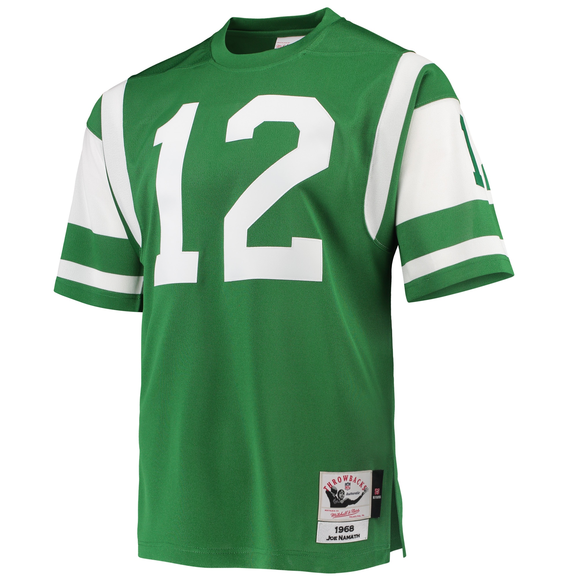 Joe Namath New York Jets Mitchell & Ness Authentic Retired Player Jersey - Green - vstockx