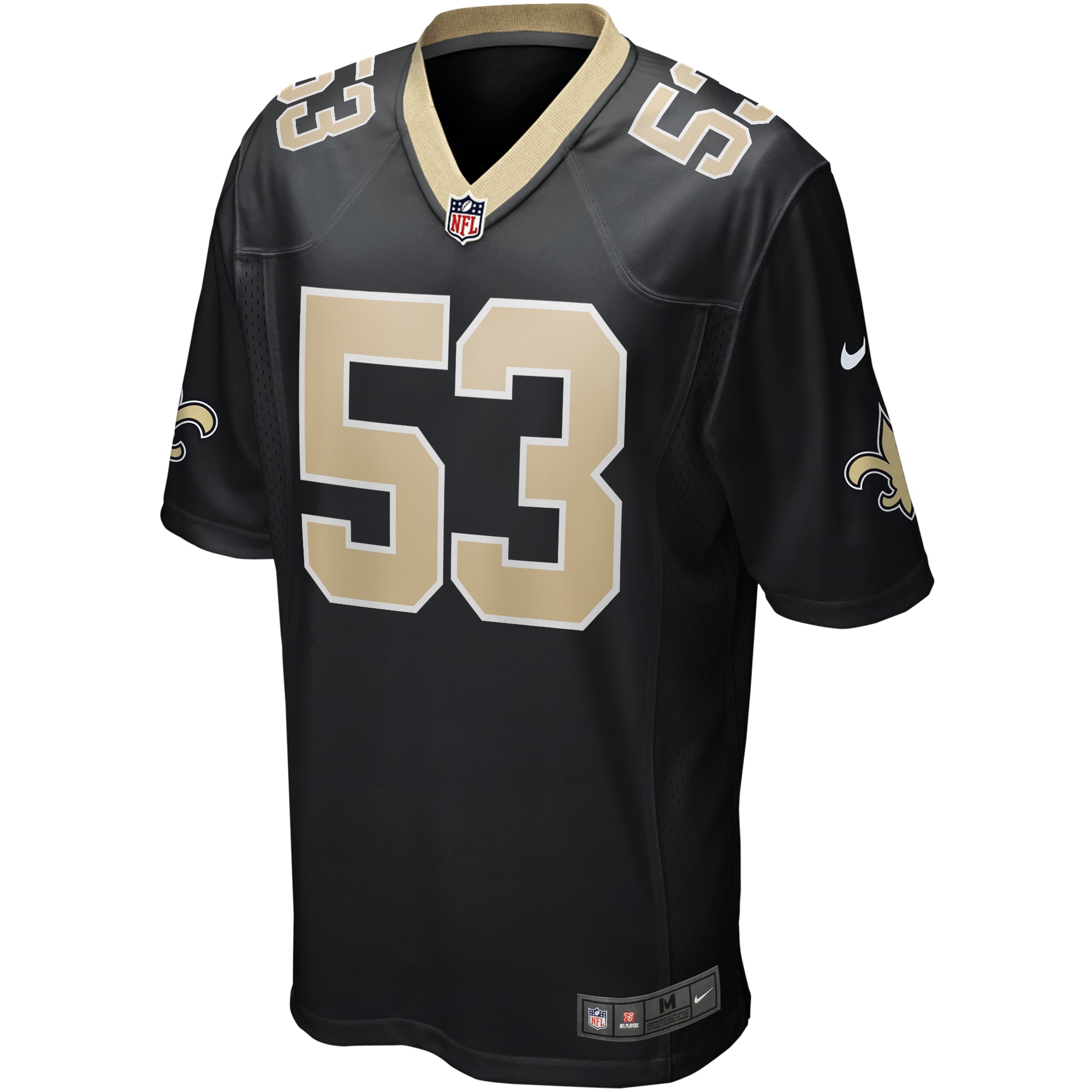 Zack Baun New Orleans Saints Nike Game Player Jersey - Black - vstockx