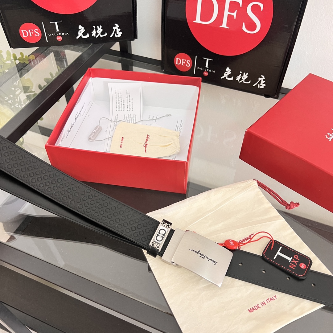 Streetwear Belt Ferragamo 320142 size:3.5cm - vstockx