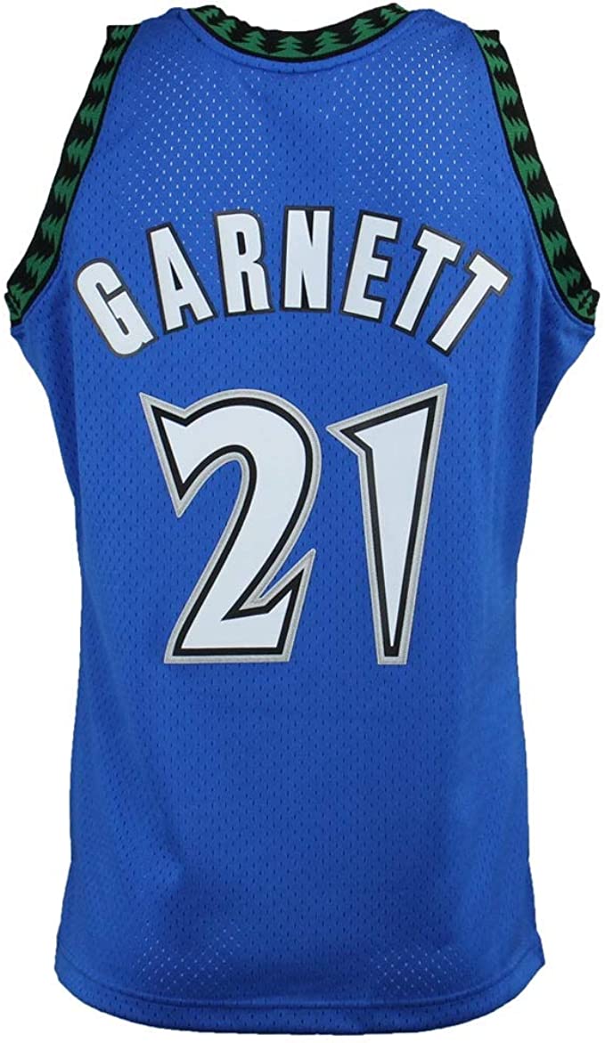 Men's Minnesota Timberwolves Kevin Garnett Mitchell & Ness Blue 2003-04 Hardwood Classics Swingman Player Jersey - vstockx
