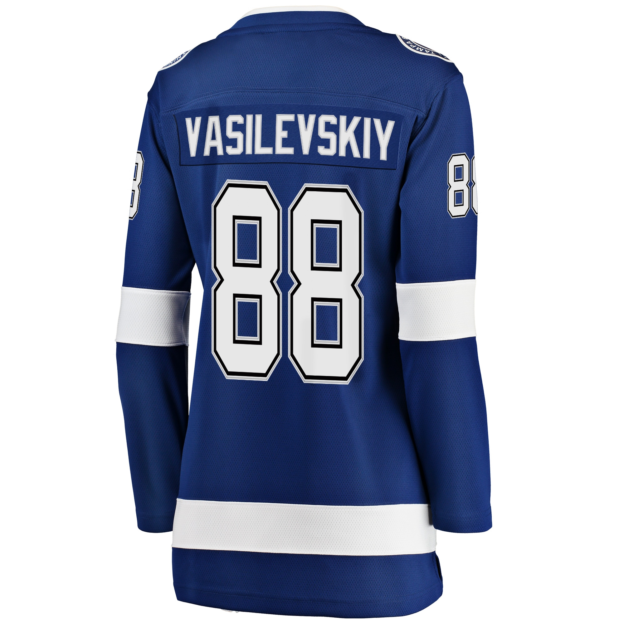 Andrei Vasilevskiy Tampa Bay Lightning Fanatics Branded Women's Premier Breakaway Player Jersey - Blue - vstockx