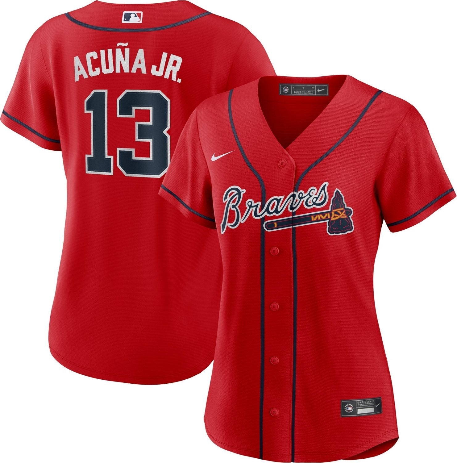Nike Men's Atlanta Braves Ronald Acuna Jr #13 Official Replica Jersey - vstockx