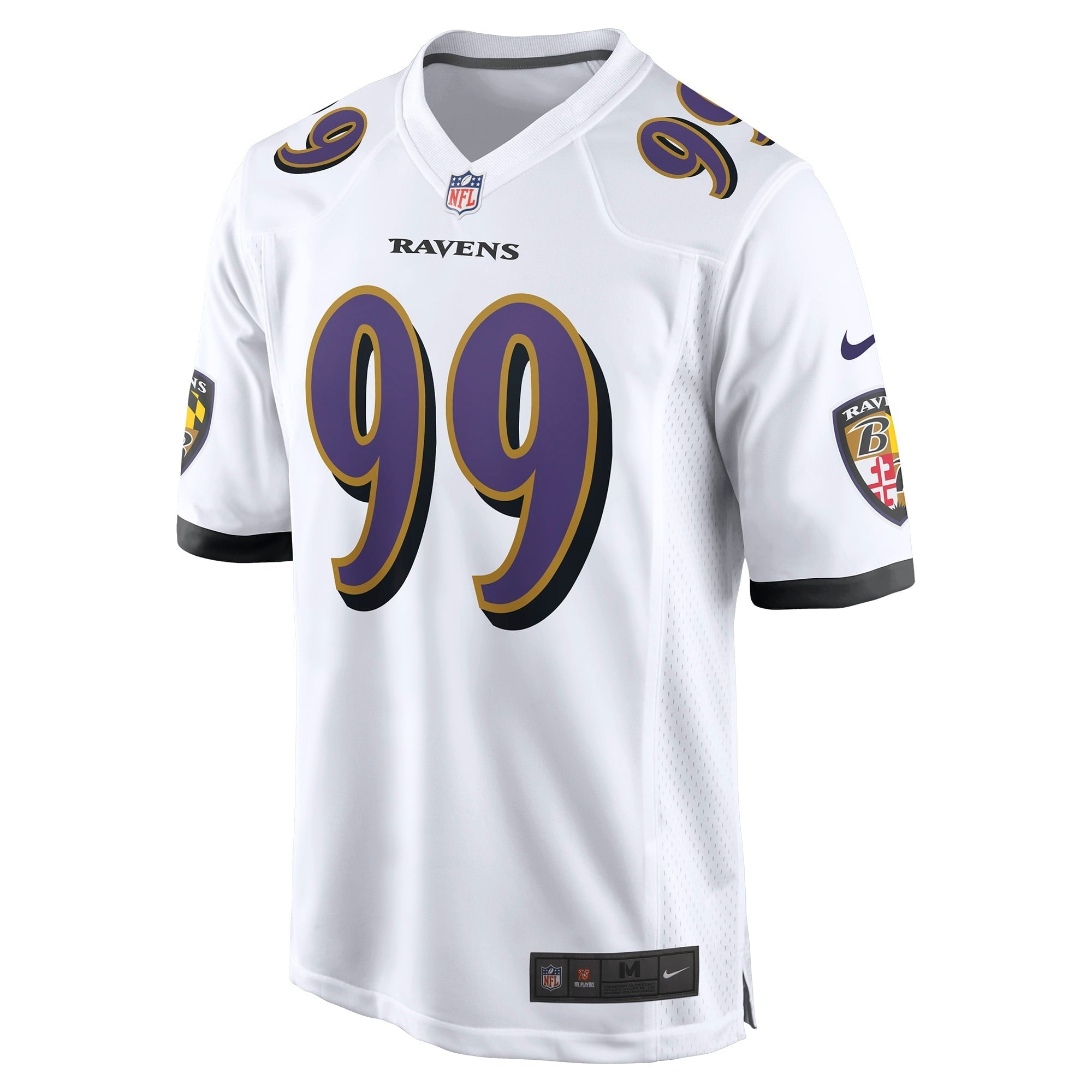 Men's Nike Odafe Oweh White Baltimore Ravens Game Jersey - vstockx
