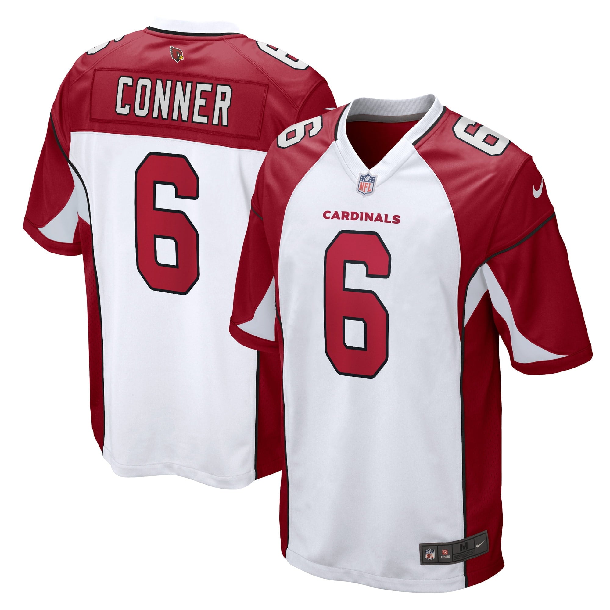 Men's Nike James Conner White Arizona Cardinals Game Player Jersey - vstockx