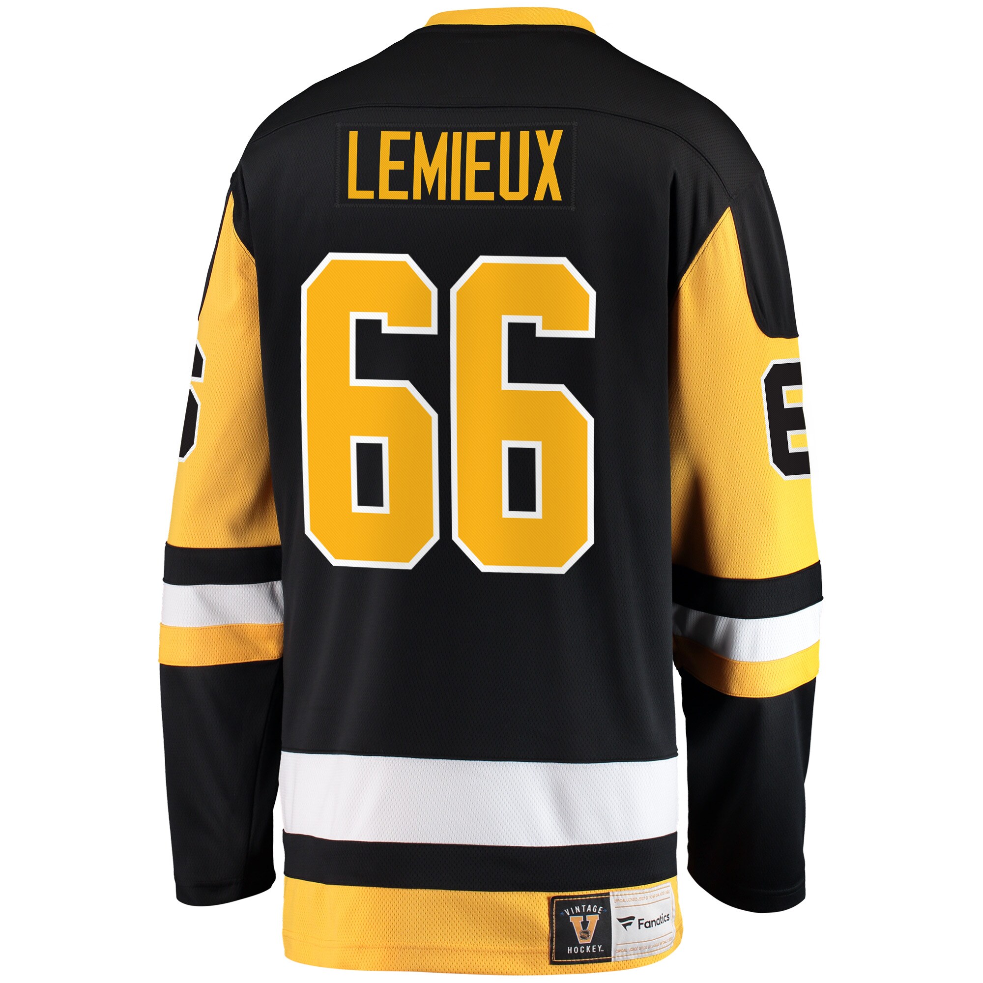 Mario Lemieux Pittsburgh Penguins Fanatics Branded Premier Breakaway Retired Player Jersey - Black - vstockx