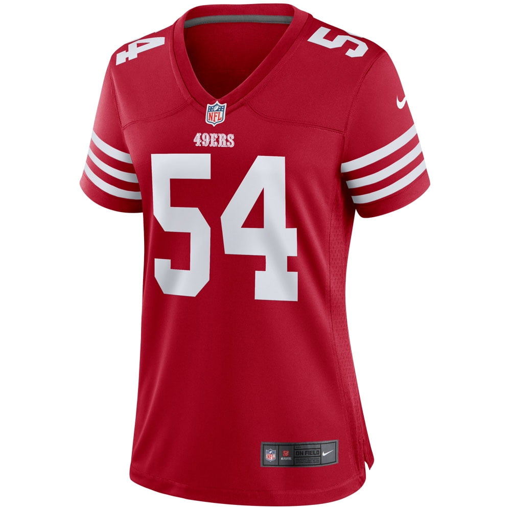 Women's Nike Fred Warner Scarlet San Francisco 49ers Player Game Jersey - vstockx
