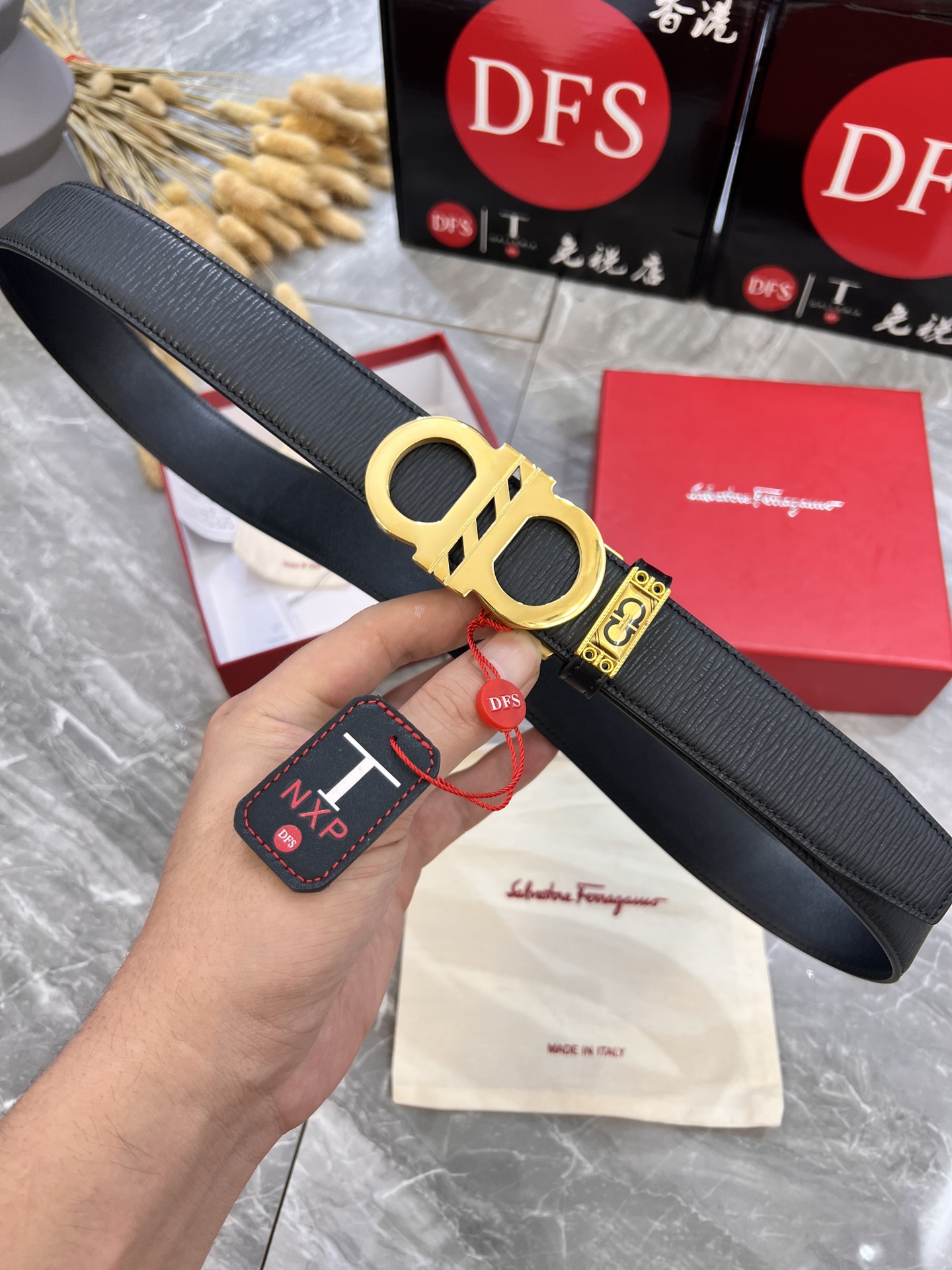 Streetwear Belt Ferragamo 319869 size:3.5cm - vstockx