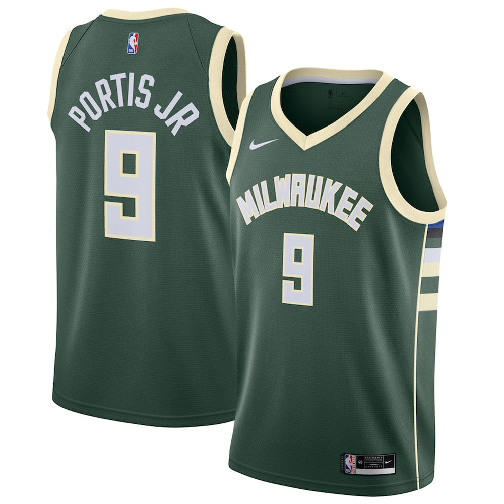 Youth Milwaukee Bucks Bobby Portis icon Edition Jersey - Green - vstockx