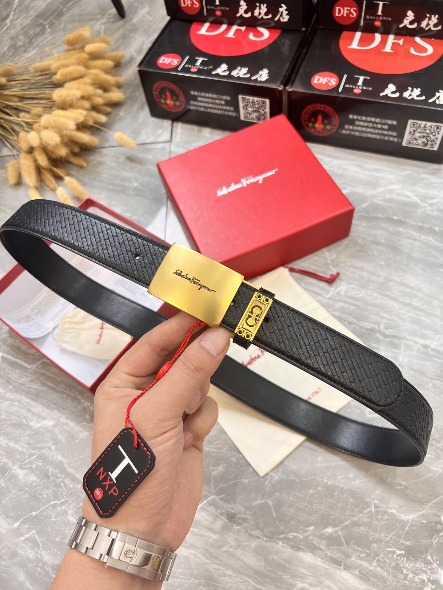 Streetwear Belt Ferragamo 319912 size:3.5cm - vstockx
