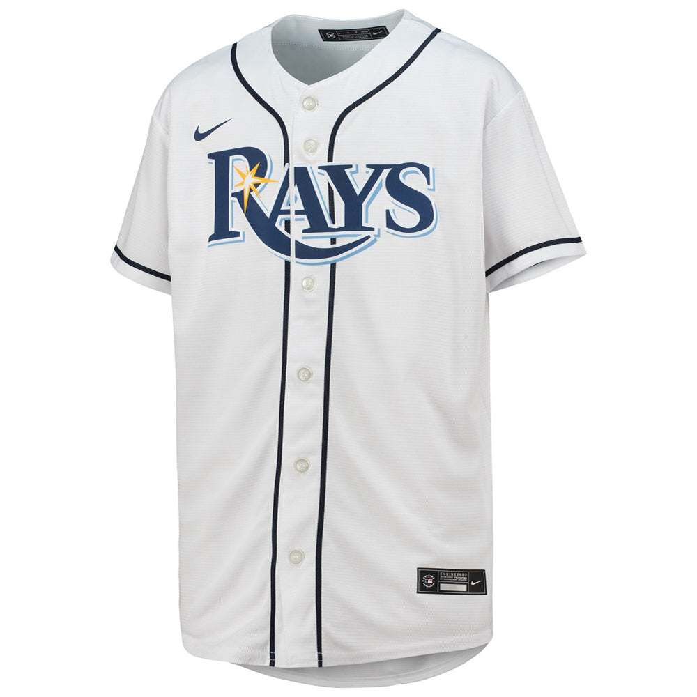 Youth Tampa Bay Rays Kevin Kiermaier Home Player Jersey - White - vstockx