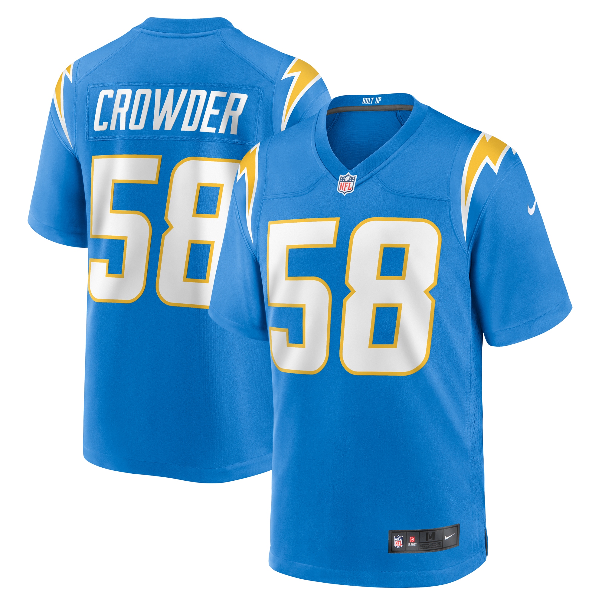 Tae Crowder Los Angeles Chargers Nike Team Game Jersey - Powder Blue - vstockx