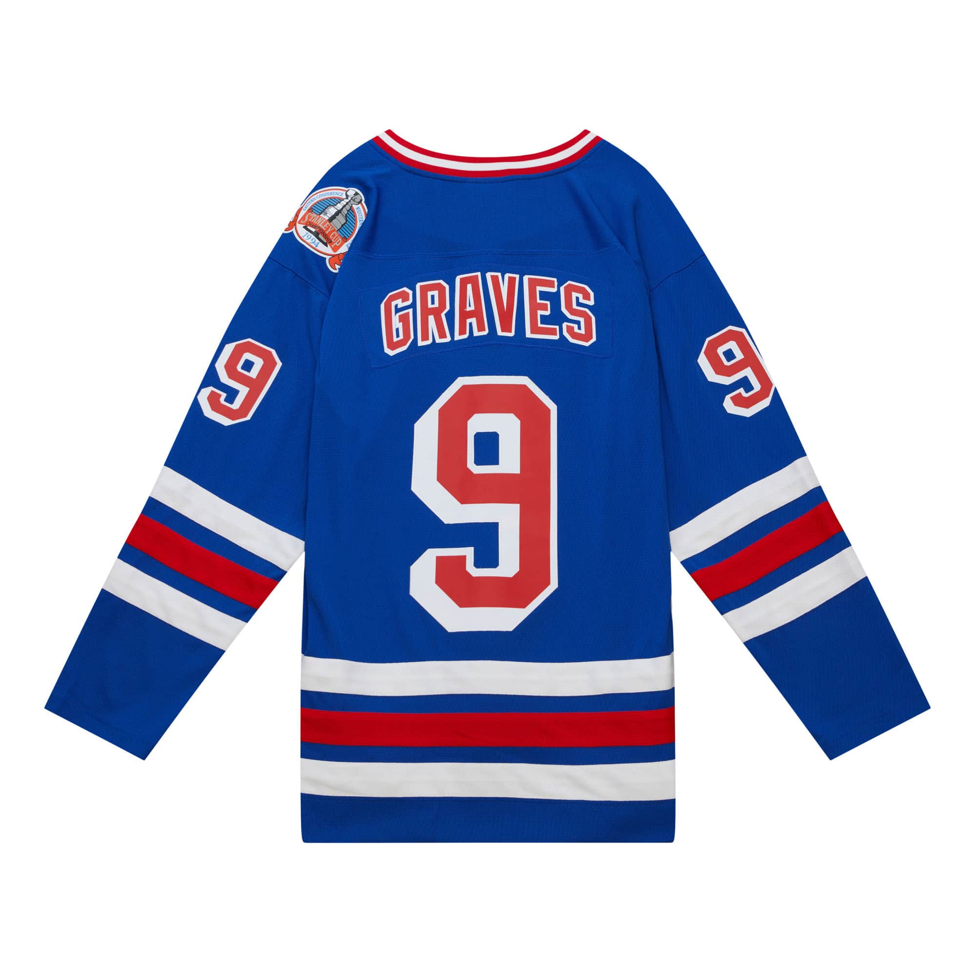 Blue Line Adam Graves New York Rangers 1993 Jersey - vstockx