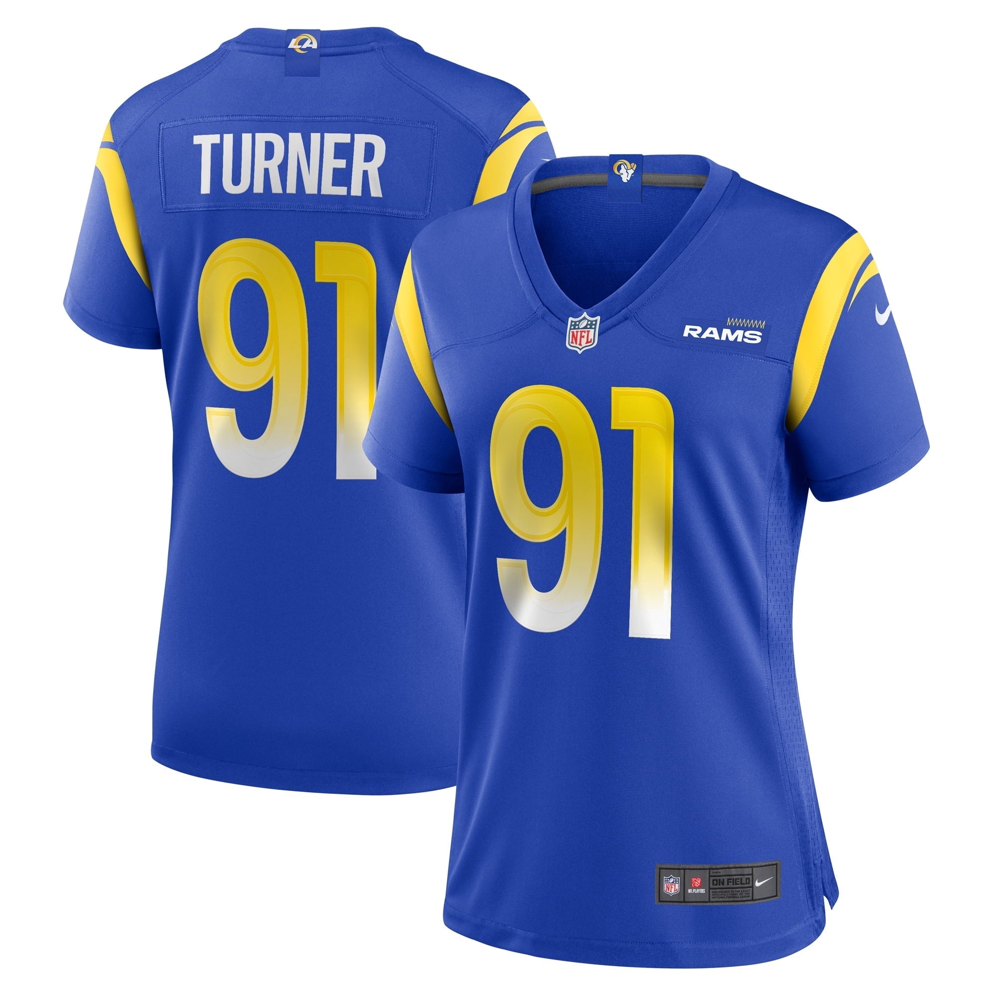 Women's Nike Kobie Turner Royal Los Angeles Rams Home Game Jersey - vstockx