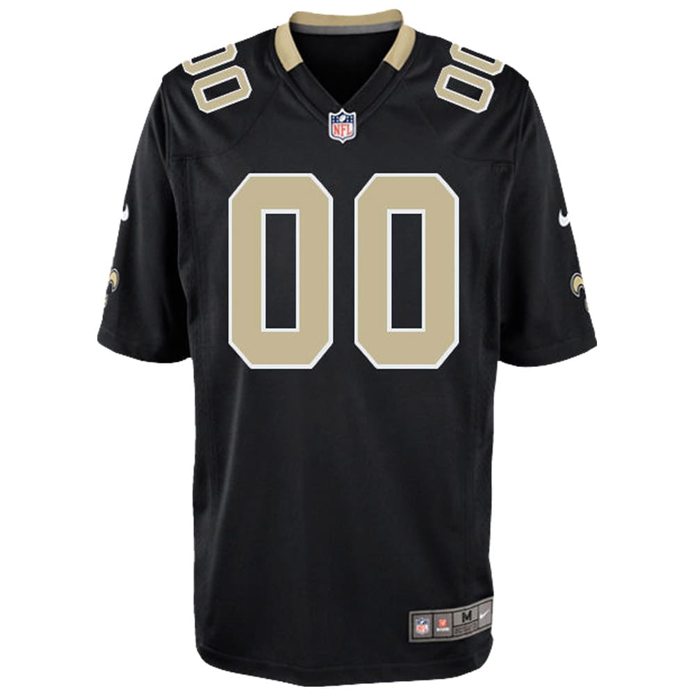 New Orleans Saints Nike Youth Custom Game Jersey - Black - vstockx