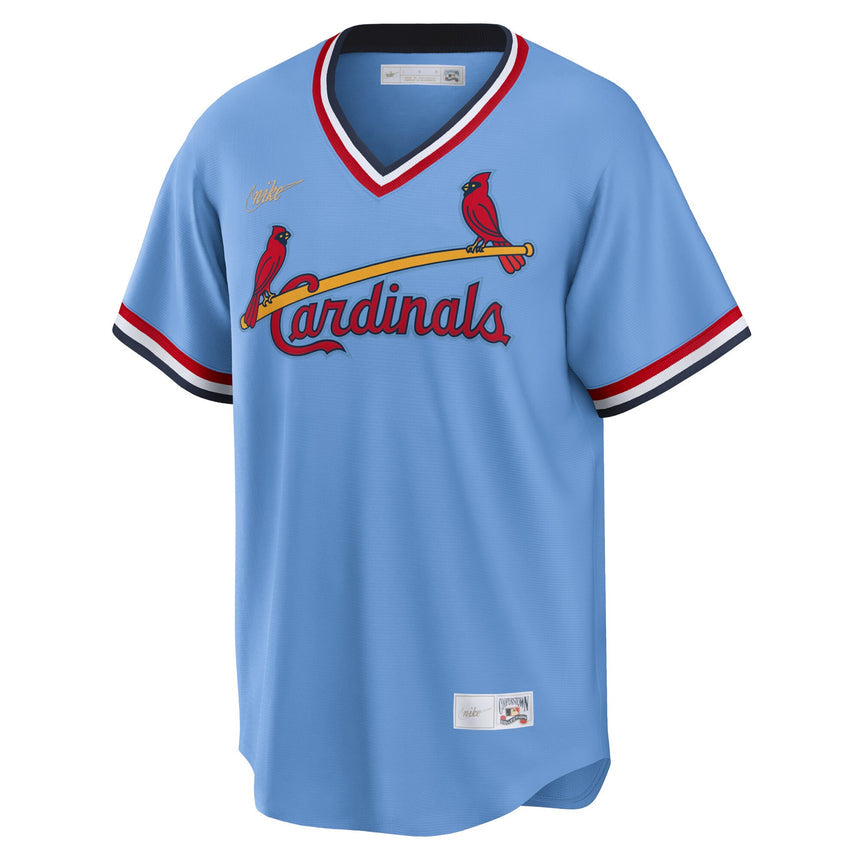Ozzie Smith St. Louis Cardinals Road Cooperstown Collection Player Jersey - Light Blue - vstockx