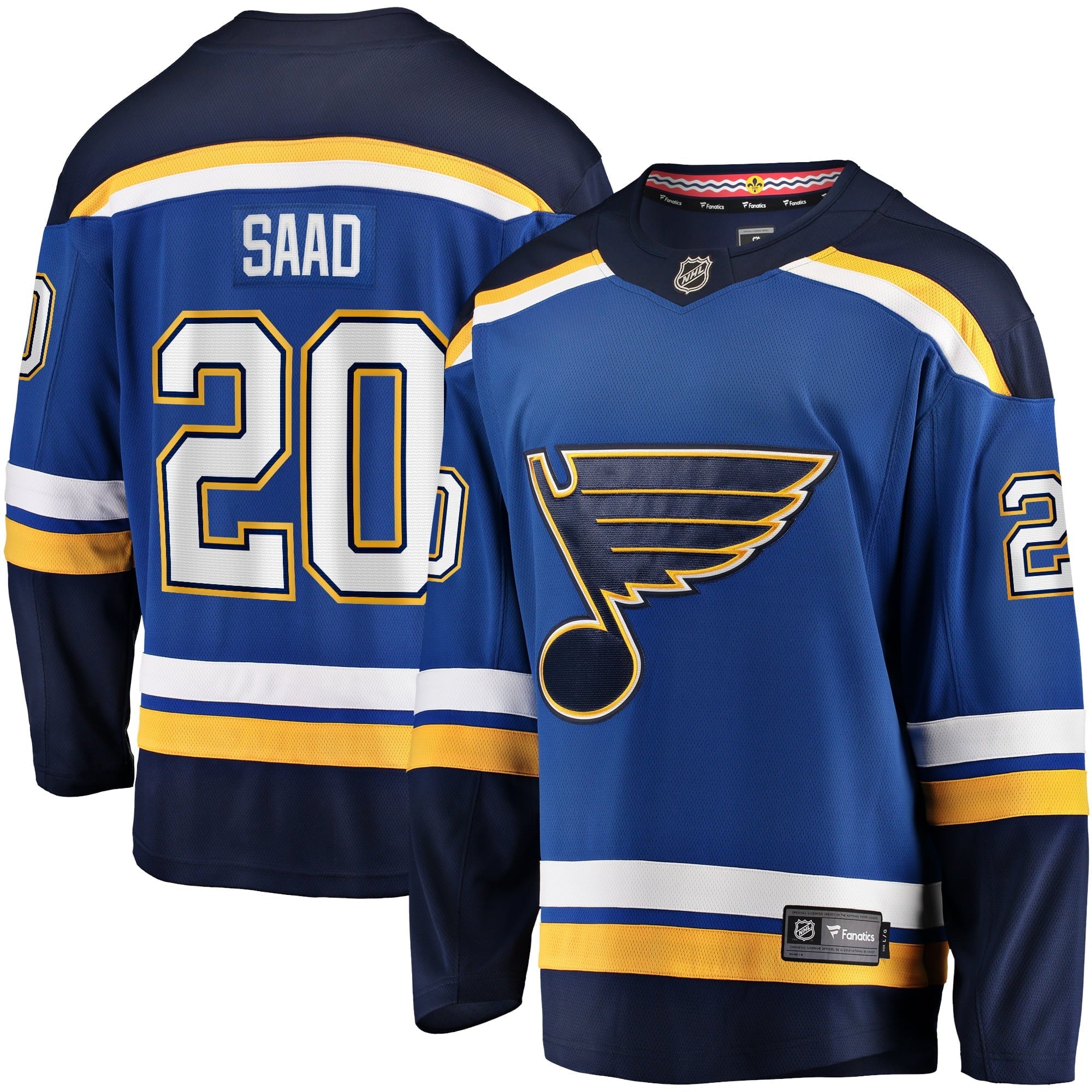 Men's Fanatics Branded Brandon Saad Blue St. Louis Blues Home Breakaway Player Jersey - vstockx