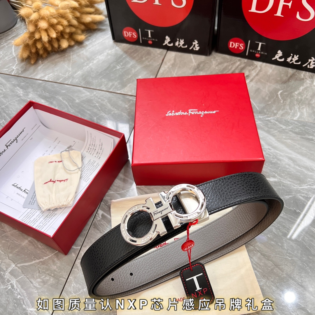 Streetwear Belt Ferragamo 319808 size:3.5cm - vstockx