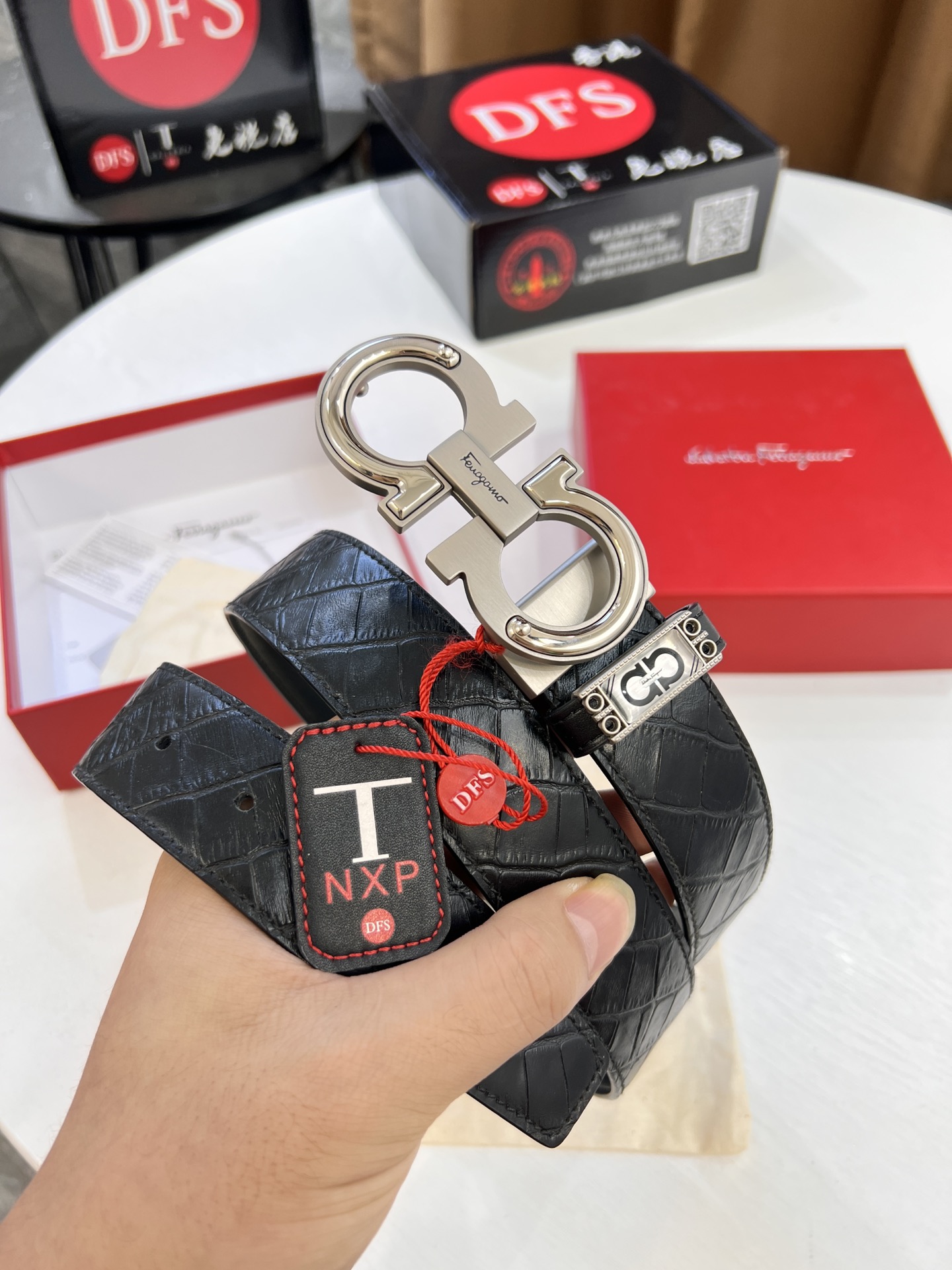 Streetwear Belt Ferragamo 320366 size:3.5cm - vstockx