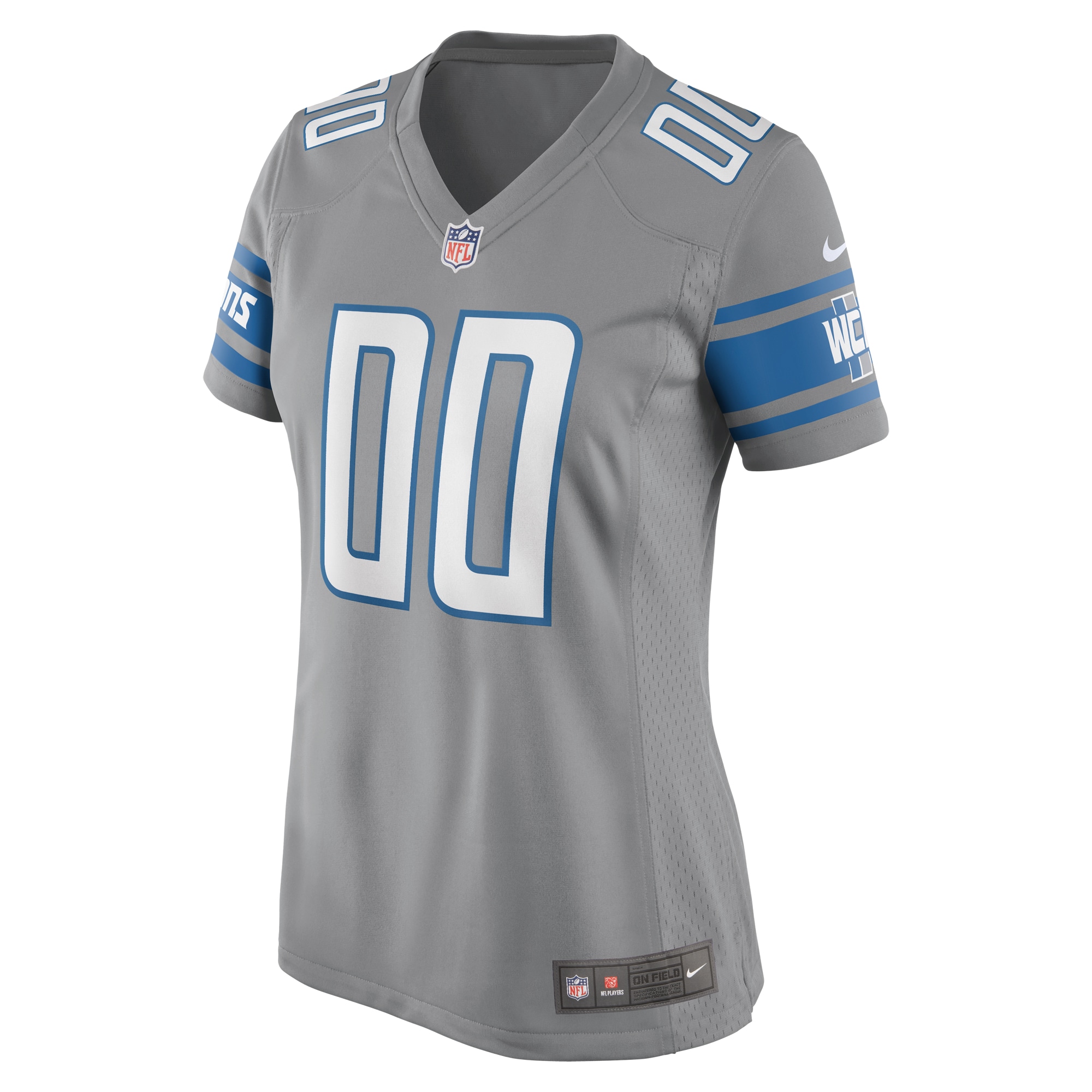 Detroit Lions Nike Women's Alternate Custom Game Jersey - Gray - vstockx